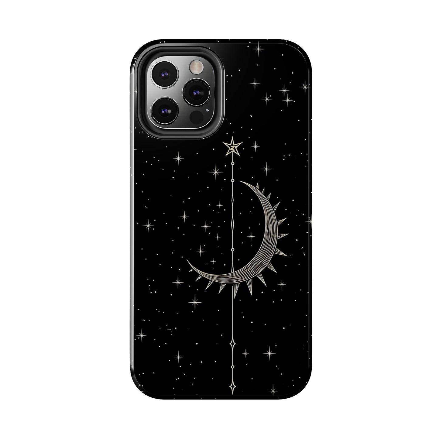 Gothic Crescent Moon - Protective iPhone Cases