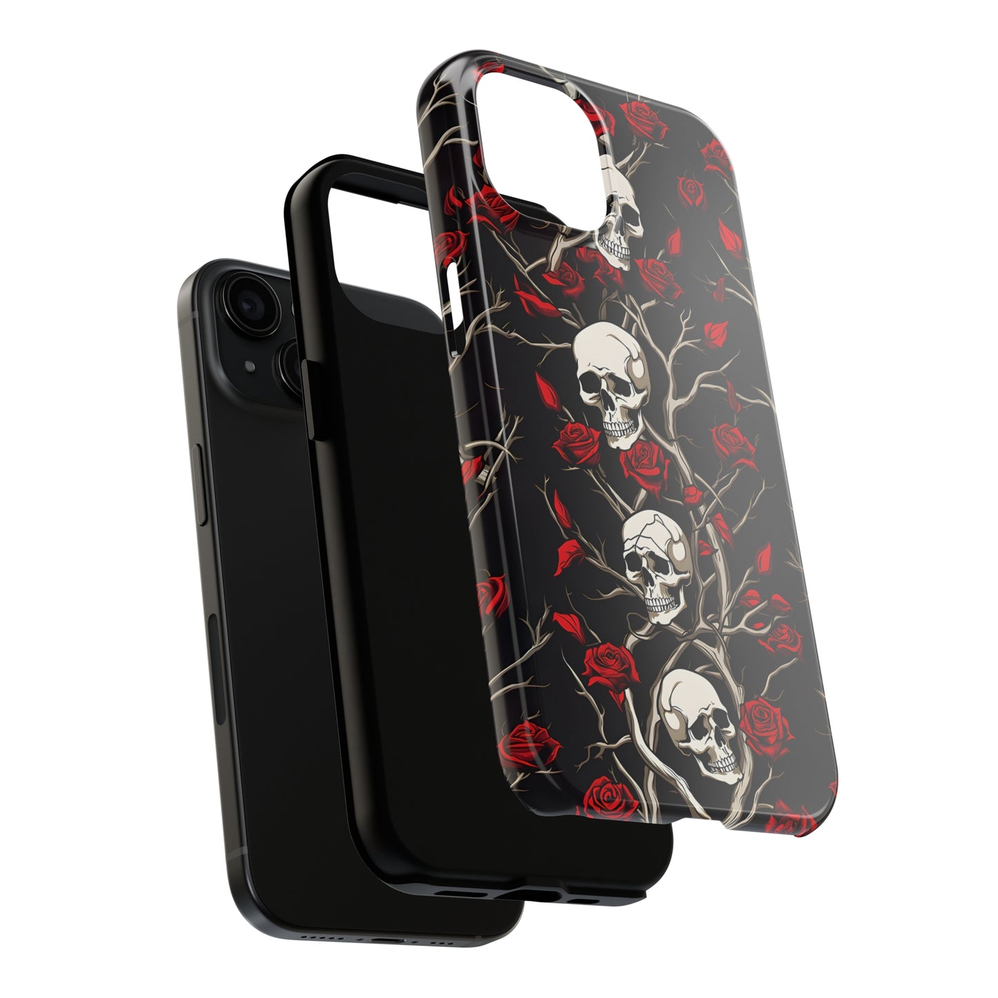 Skull and Rose - Tough iPhone Cases
