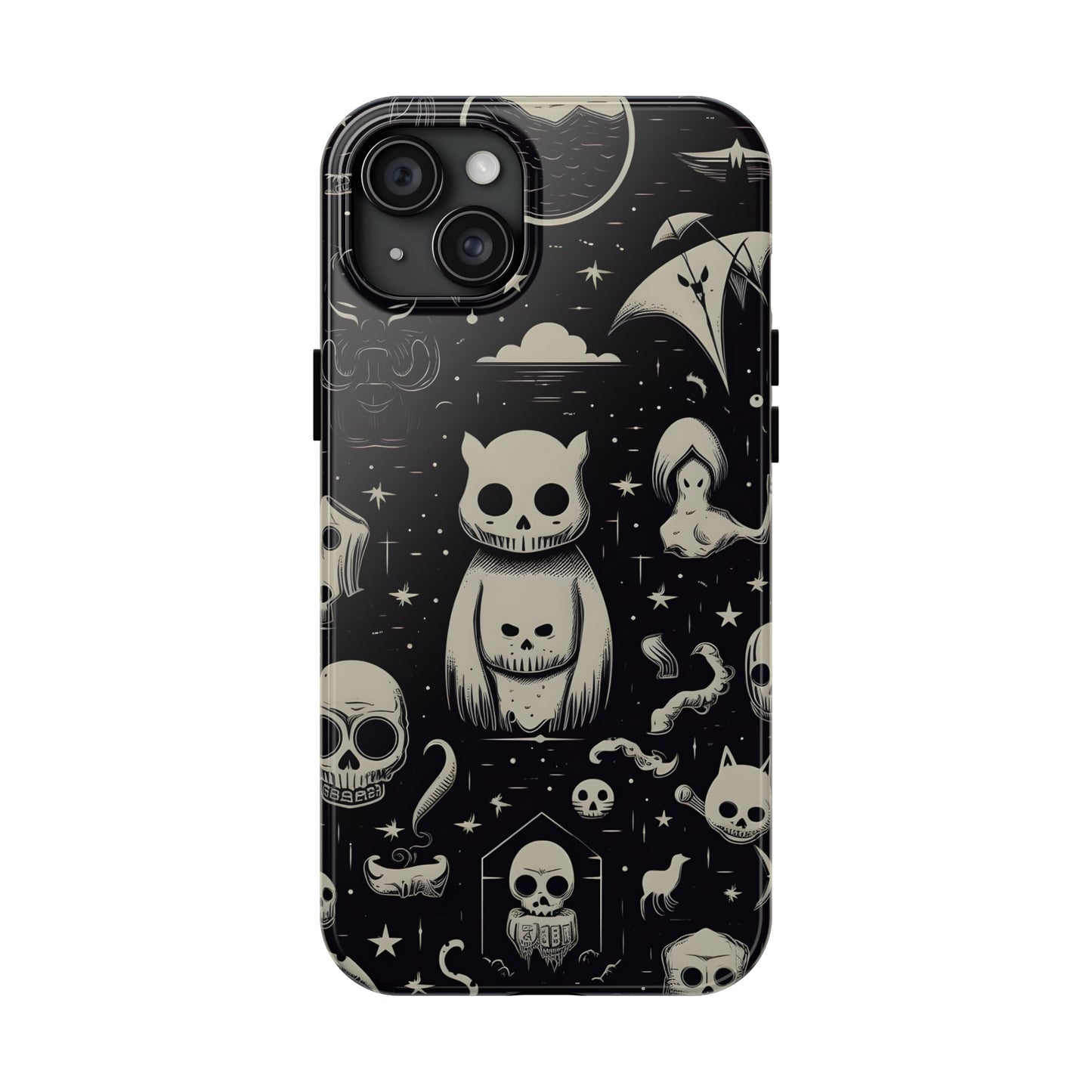 Spooky Skull Patterns - Protective iPhone Cases