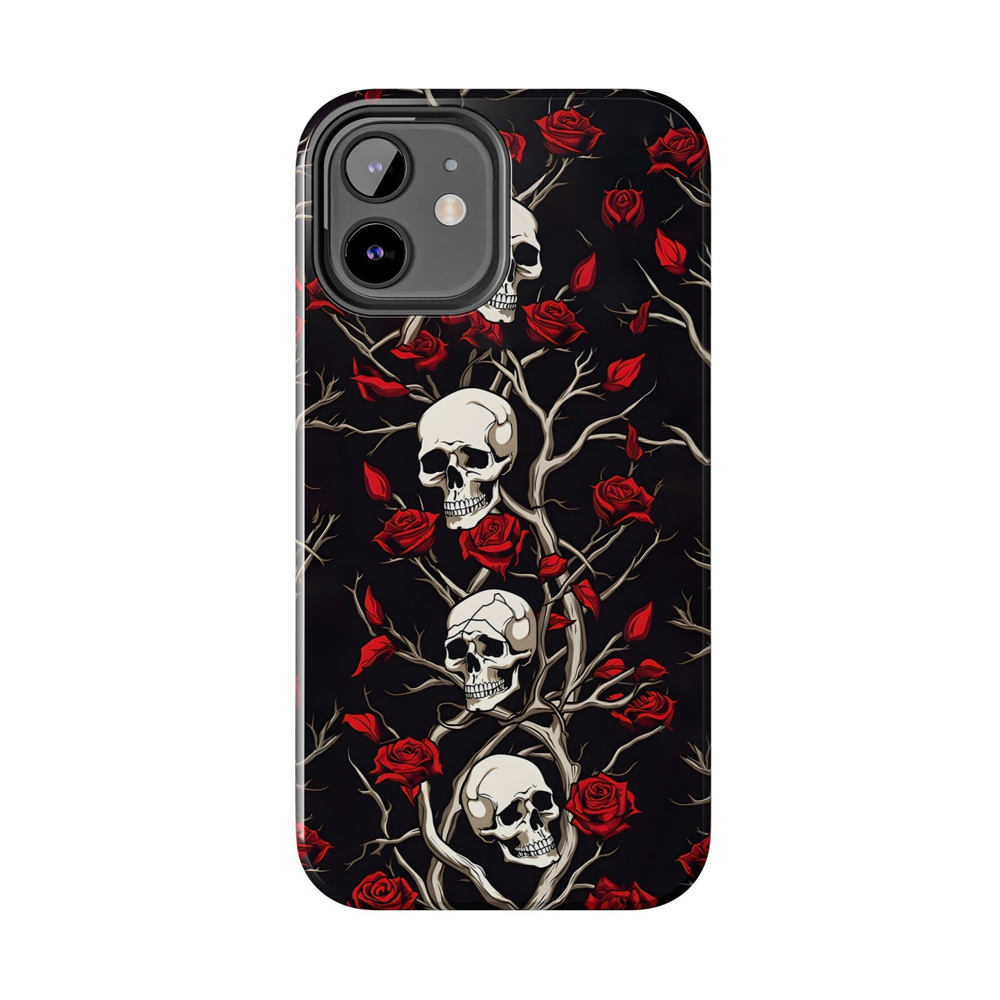 Skull and Rose - Tough iPhone Cases