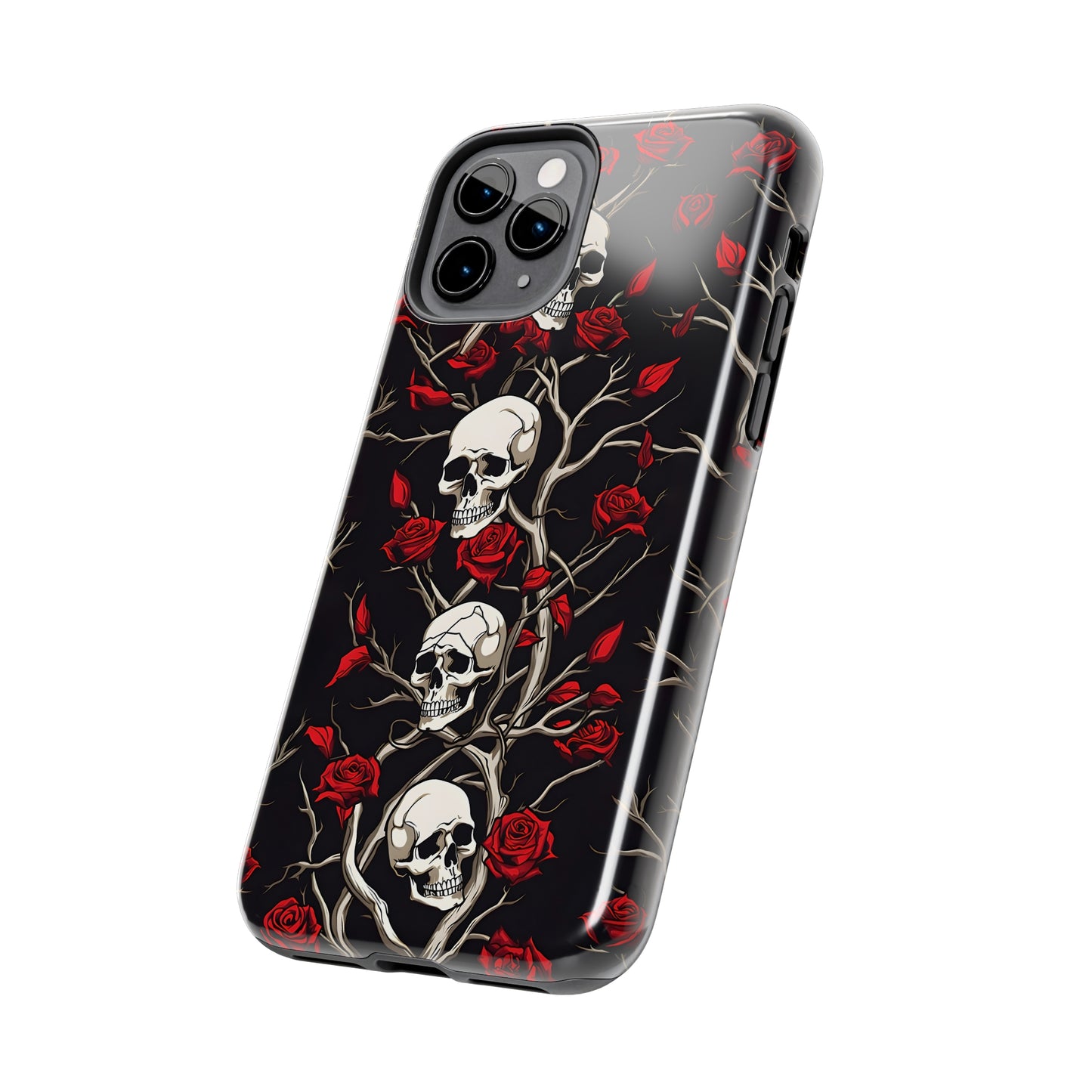 Skull and Rose - Tough iPhone Cases