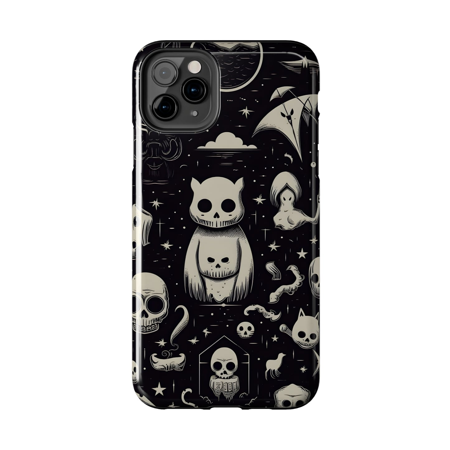 Spooky Skull Patterns - Protective iPhone Cases
