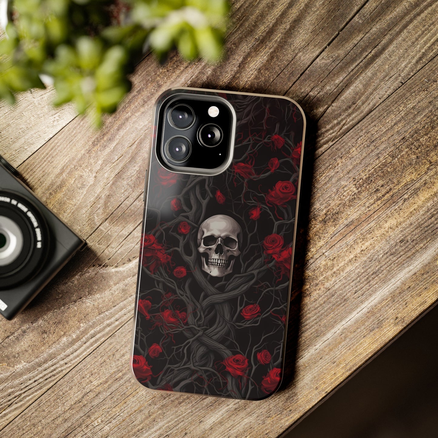 Skull and Roses - Tough iPhone Cases