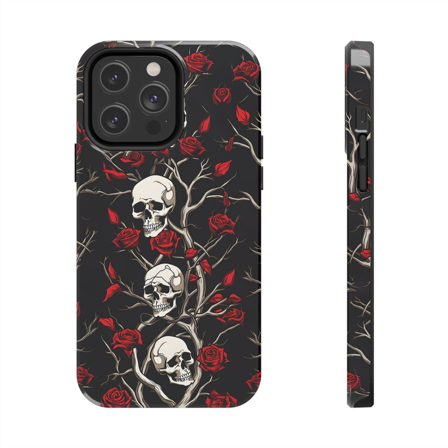 Skull and Rose - Tough iPhone Cases