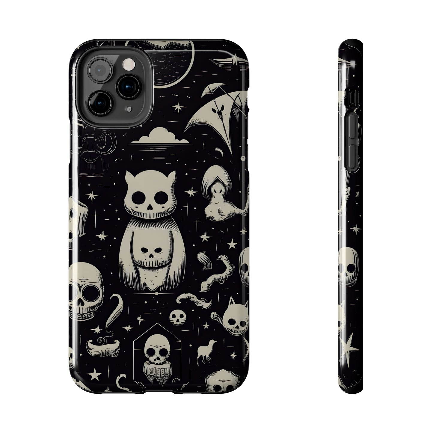 Spooky Skull Patterns - Protective iPhone Cases