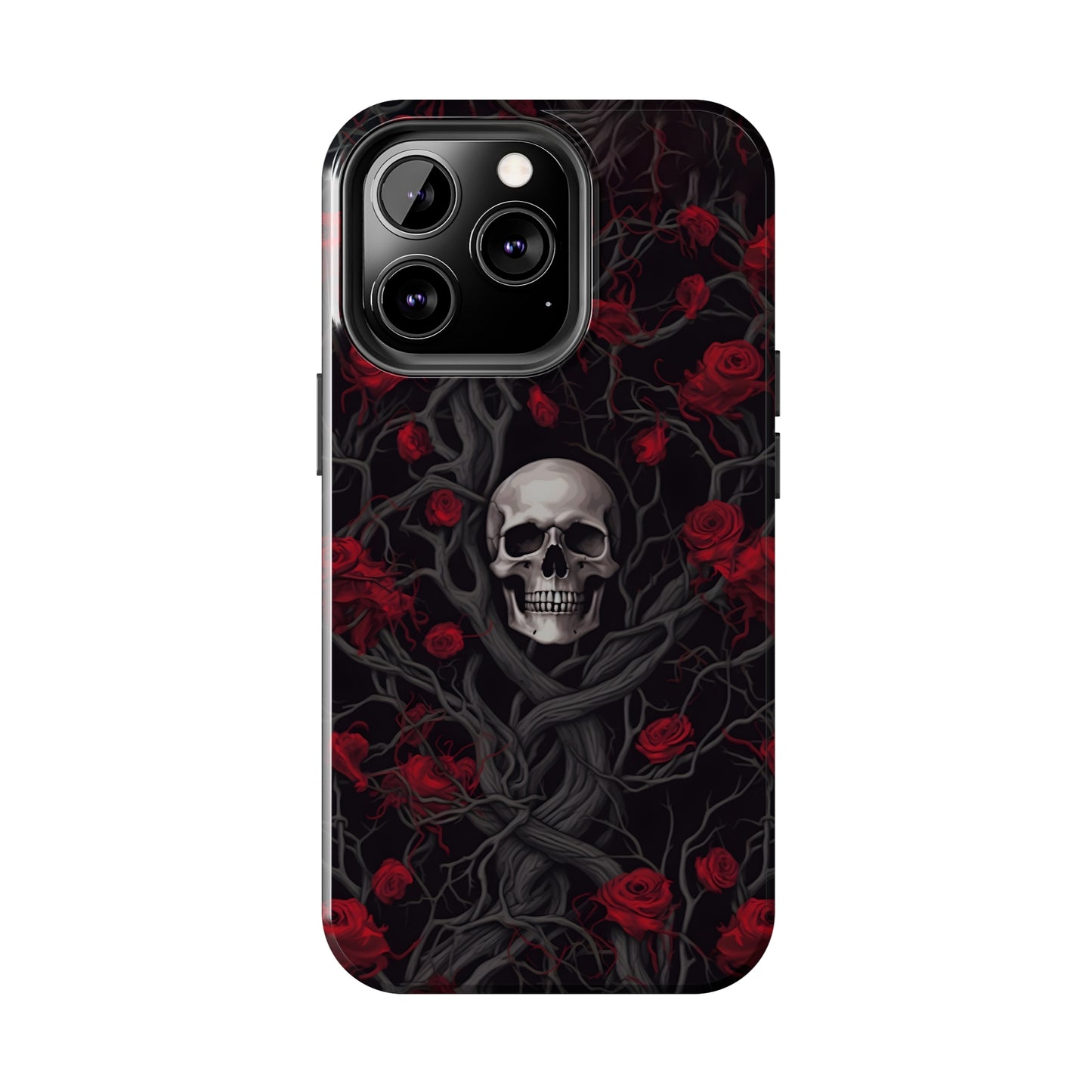 Skull and Roses - Tough iPhone Cases
