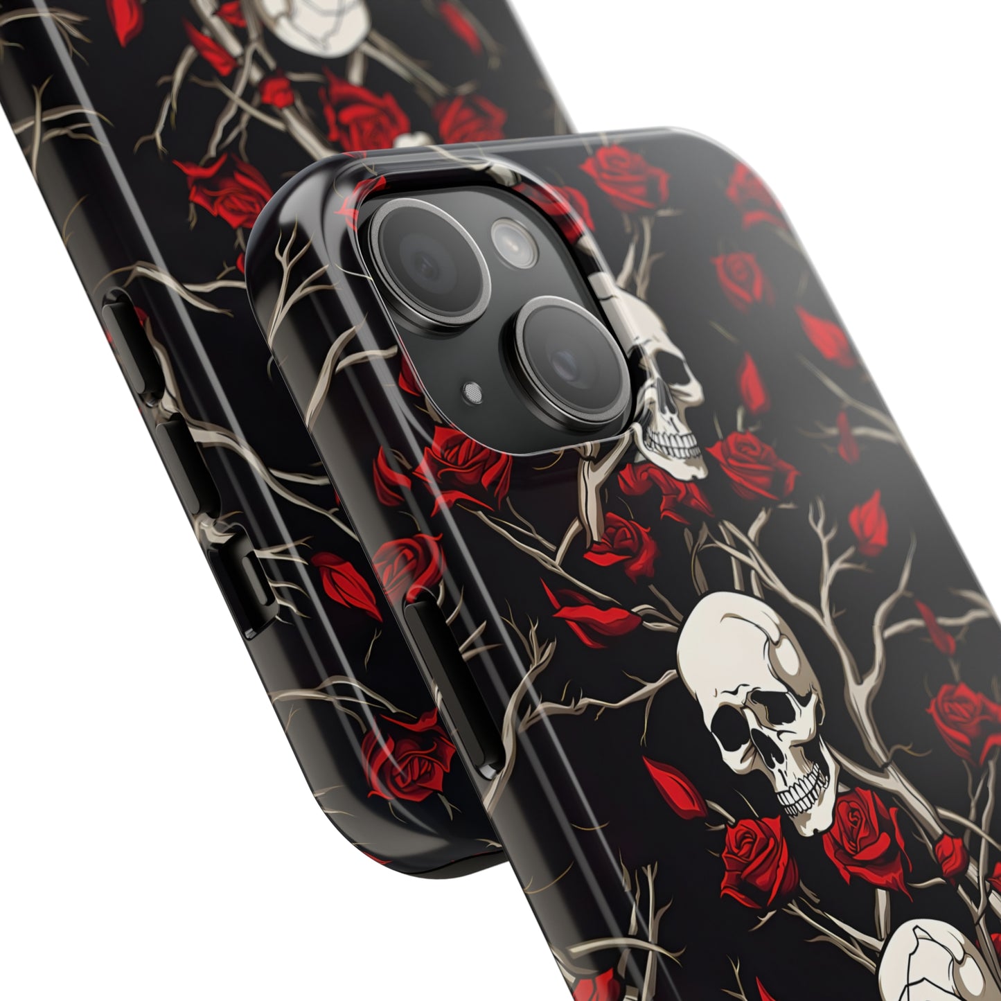Skull and Rose - Tough iPhone Cases