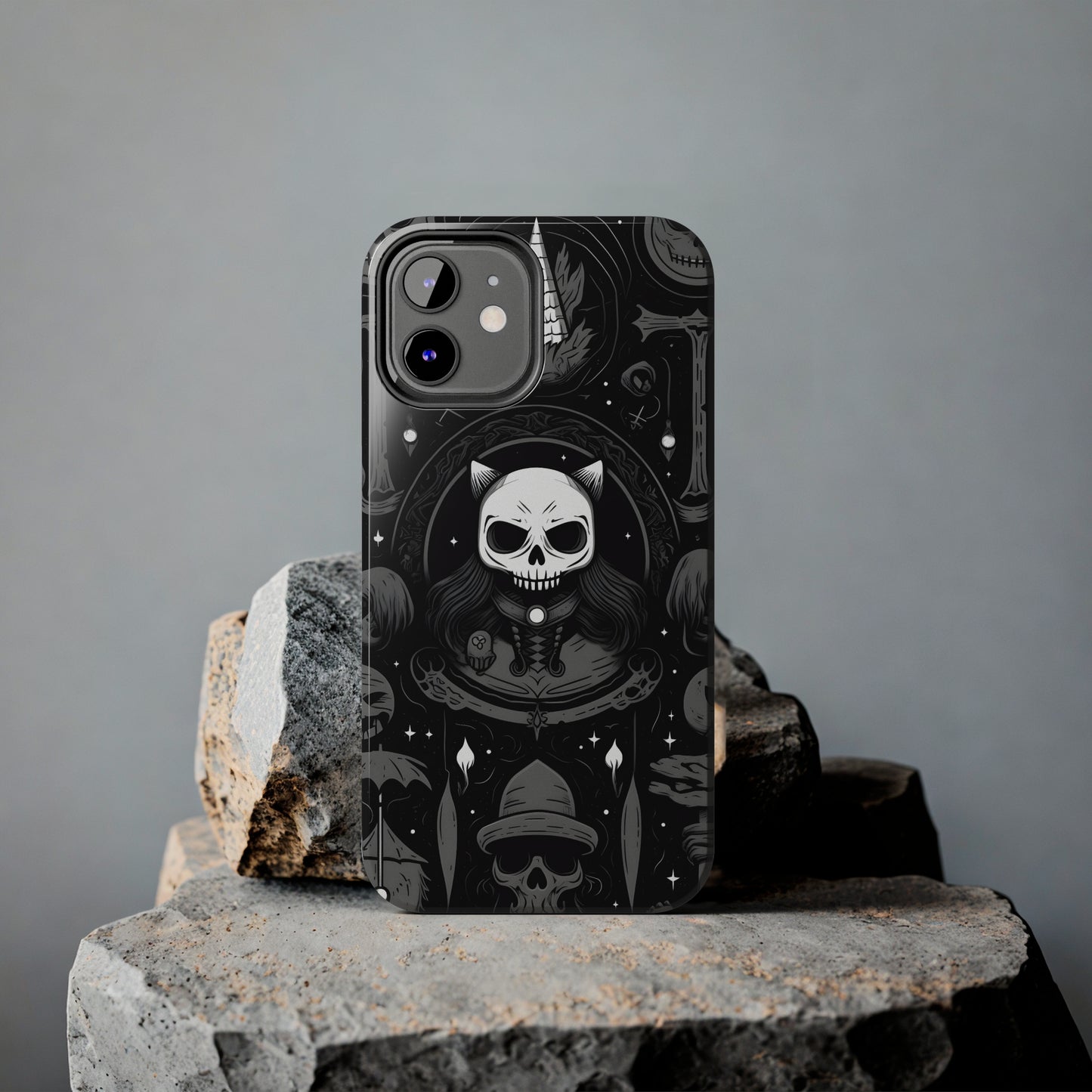 Spooky Patternal Skulls - Protective iPhone Cases