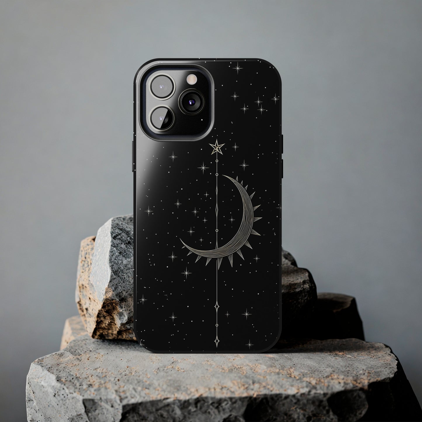 Gothic Crescent Moon - Protective iPhone Cases