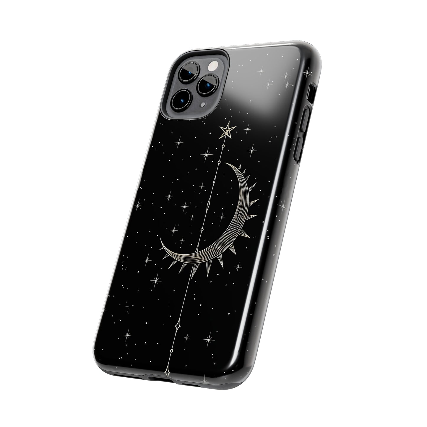 Gothic Crescent Moon - Protective iPhone Cases