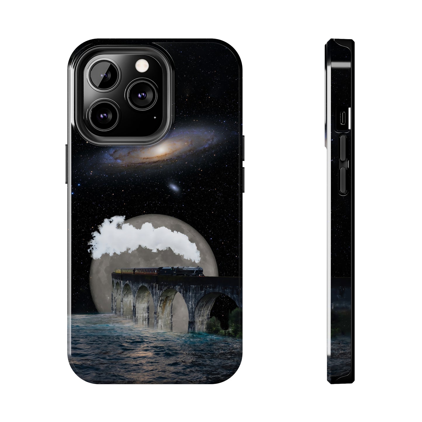 Protective iPhone Cases - Space Collage Art by Tegusuk