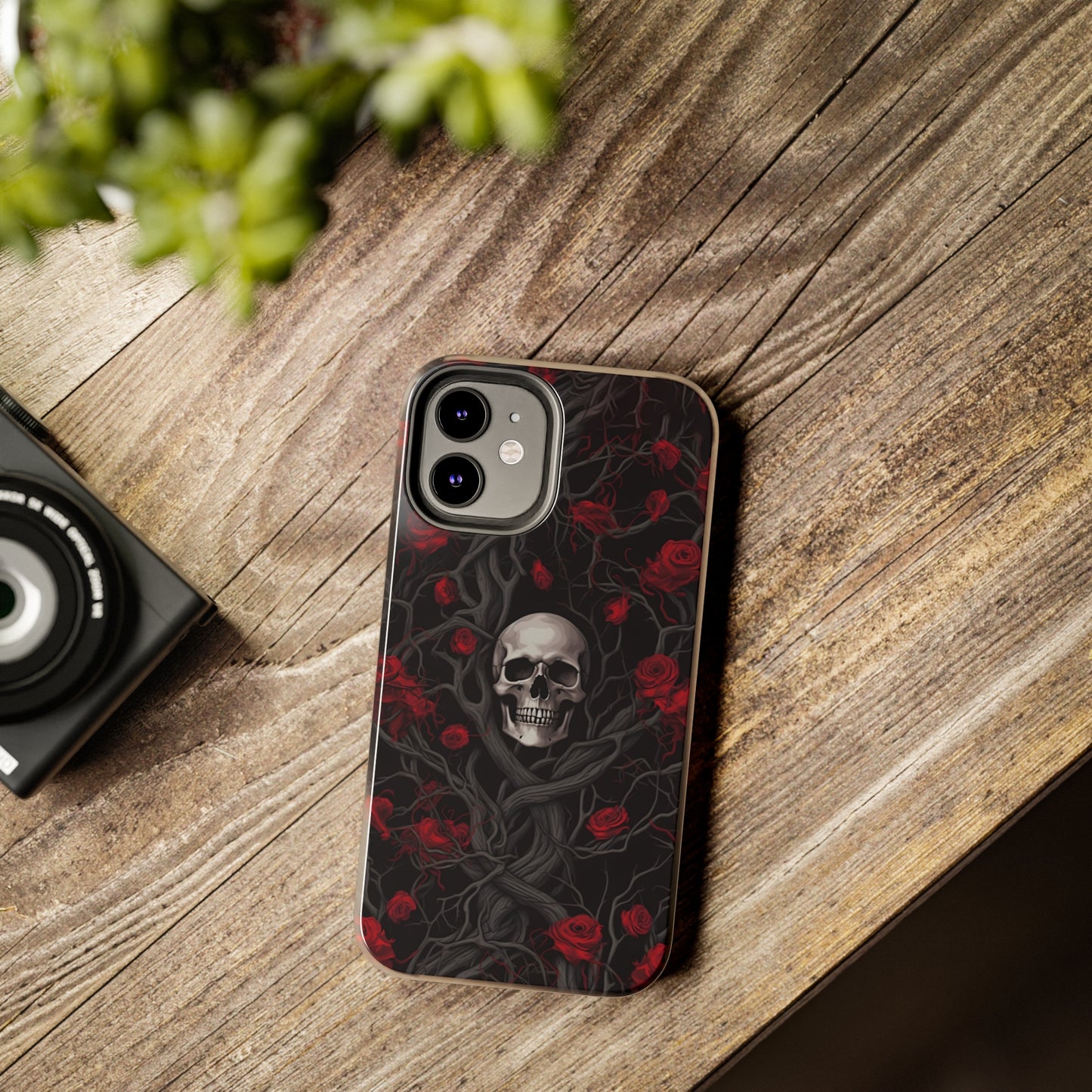 Skull and Roses - Tough iPhone Cases