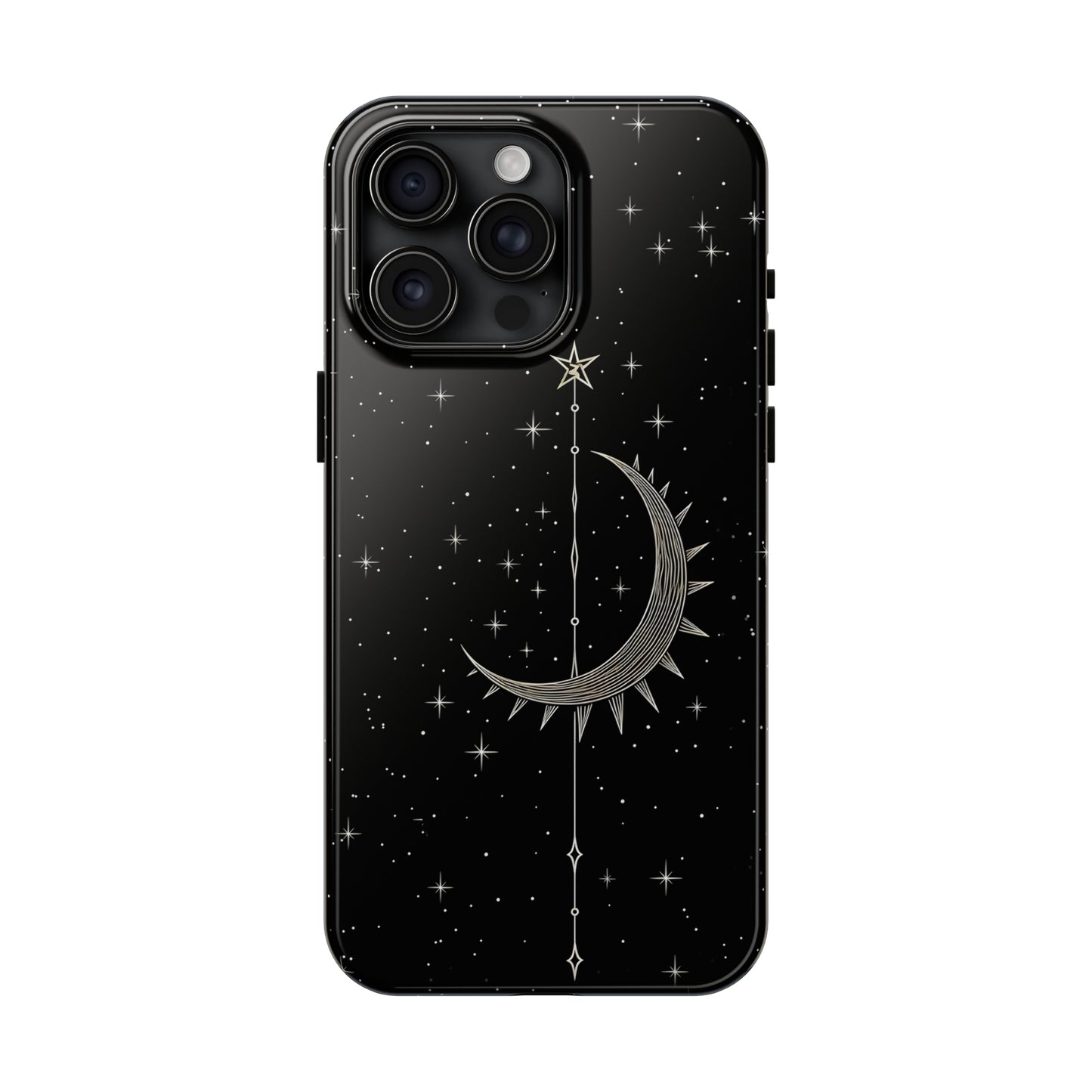Gothic Crescent Moon - Protective iPhone Cases