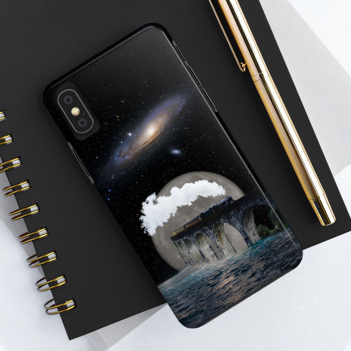 Protective iPhone Cases - Space Collage Art by Tegusuk