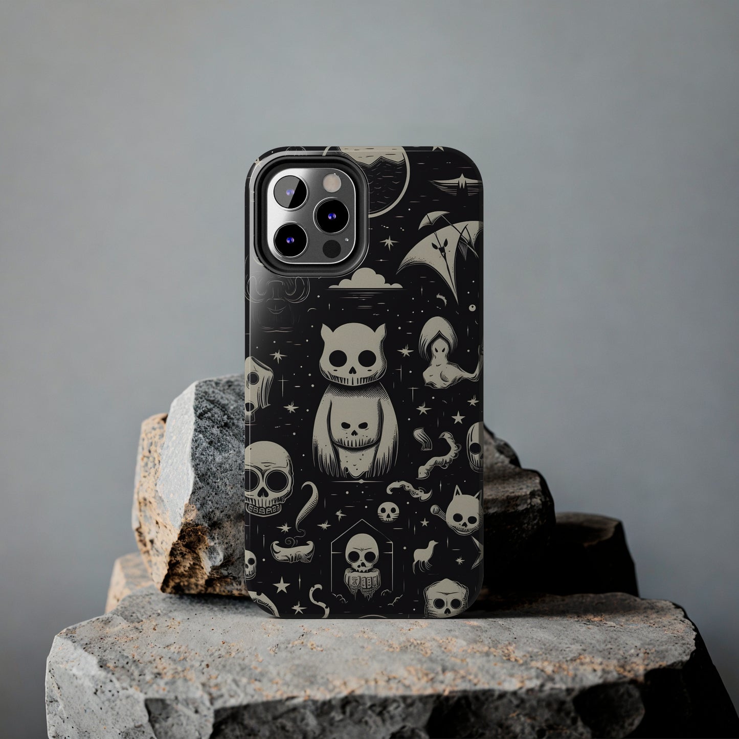 Spooky Skull Patterns - Protective iPhone Cases