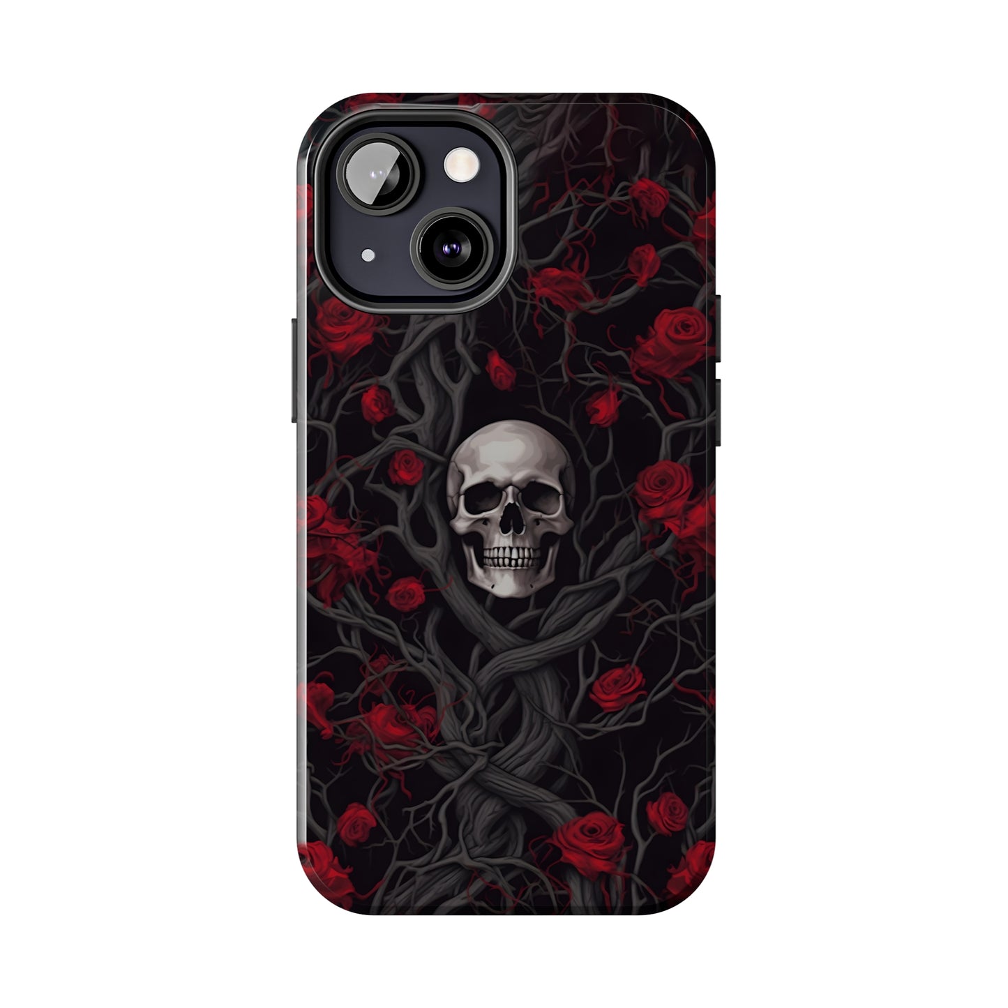 Skull and Roses - Tough iPhone Cases