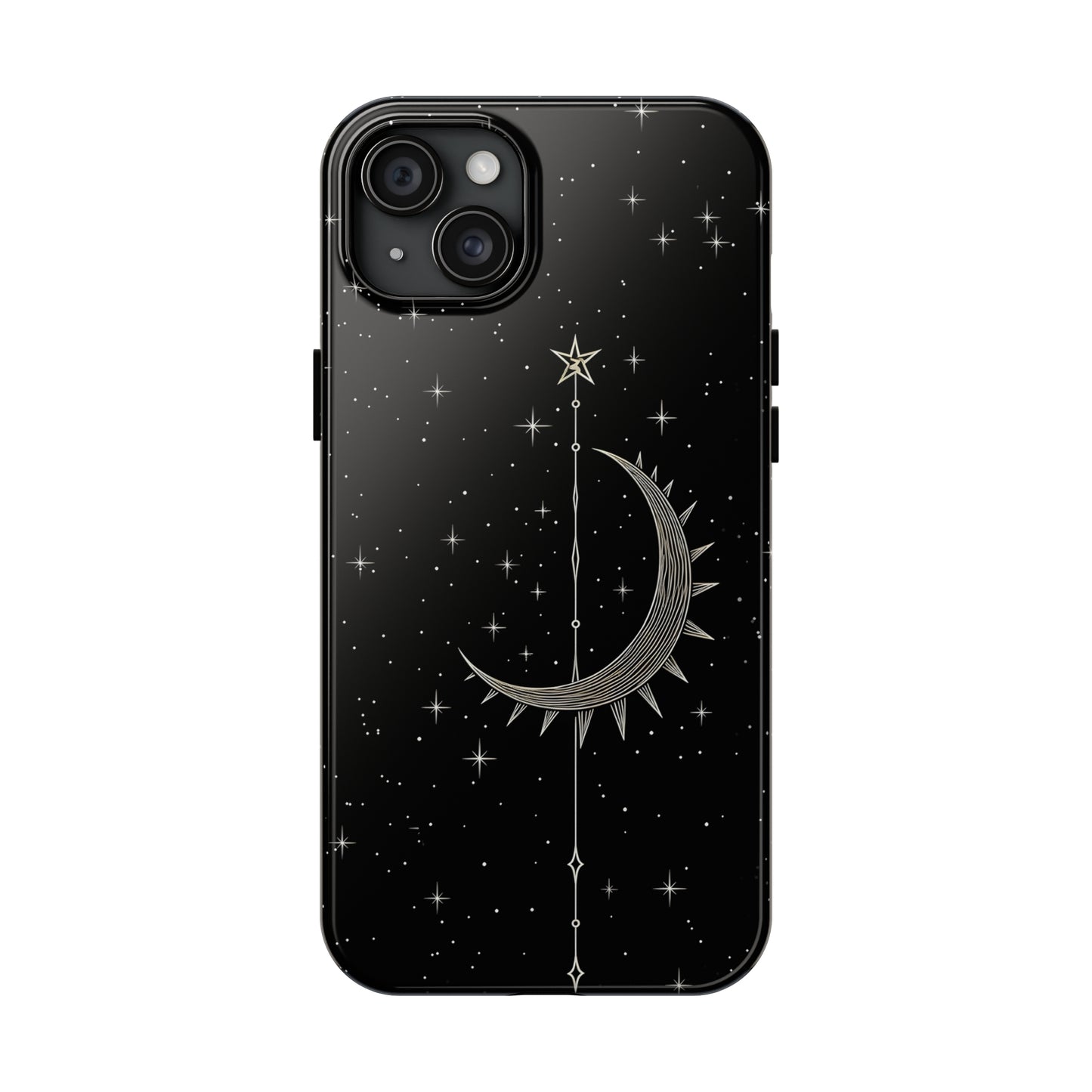 Gothic Crescent Moon - Protective iPhone Cases