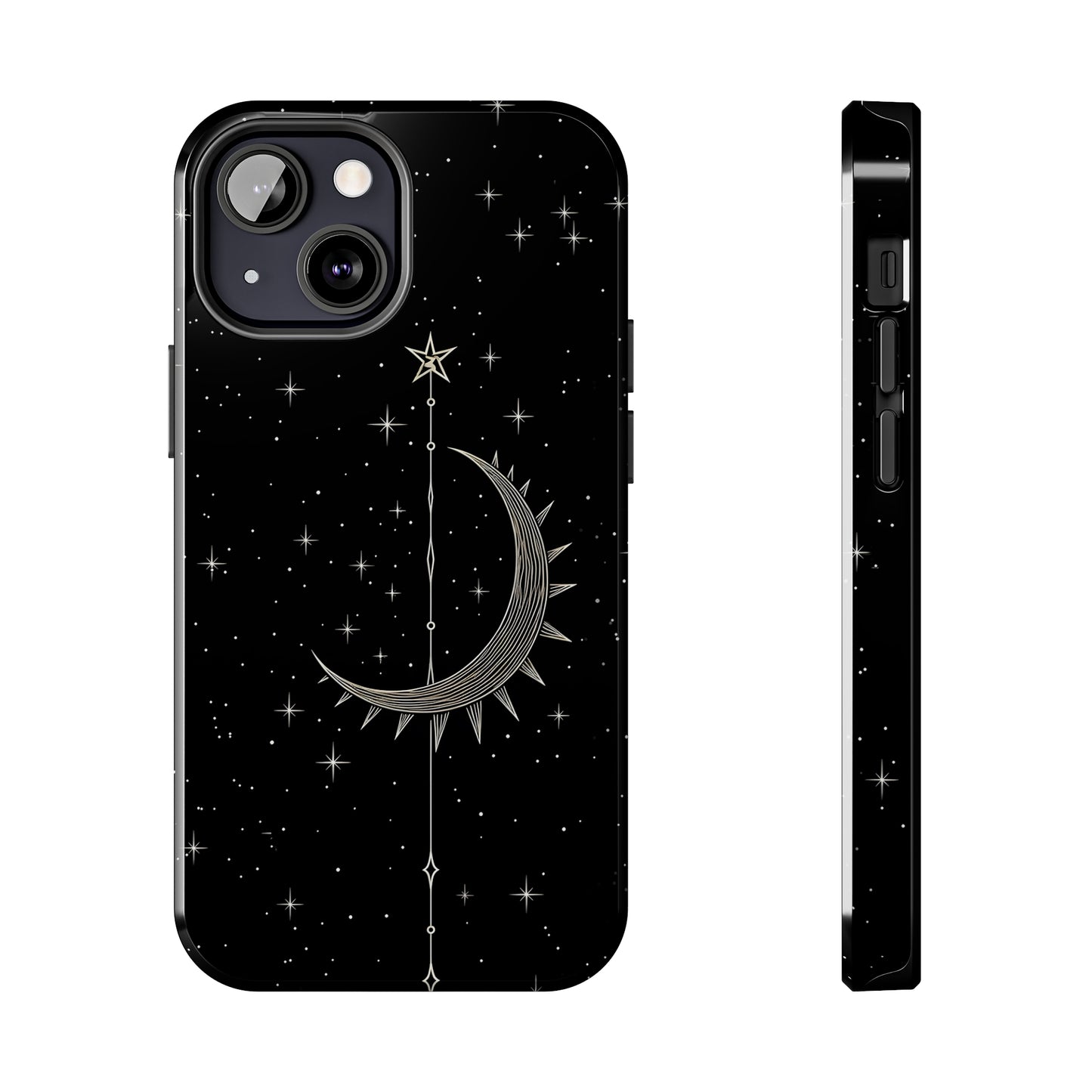 Gothic Crescent Moon - Protective iPhone Cases