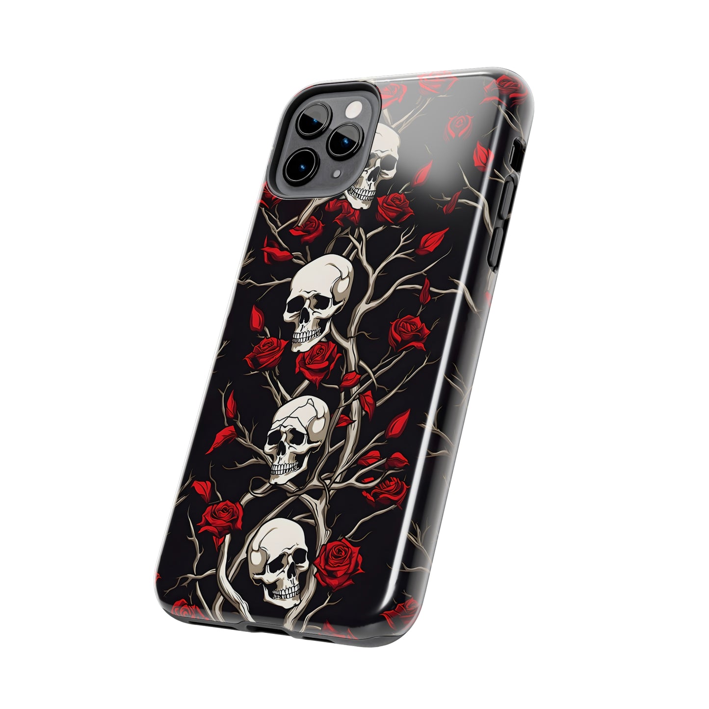 Skull and Rose - Tough iPhone Cases