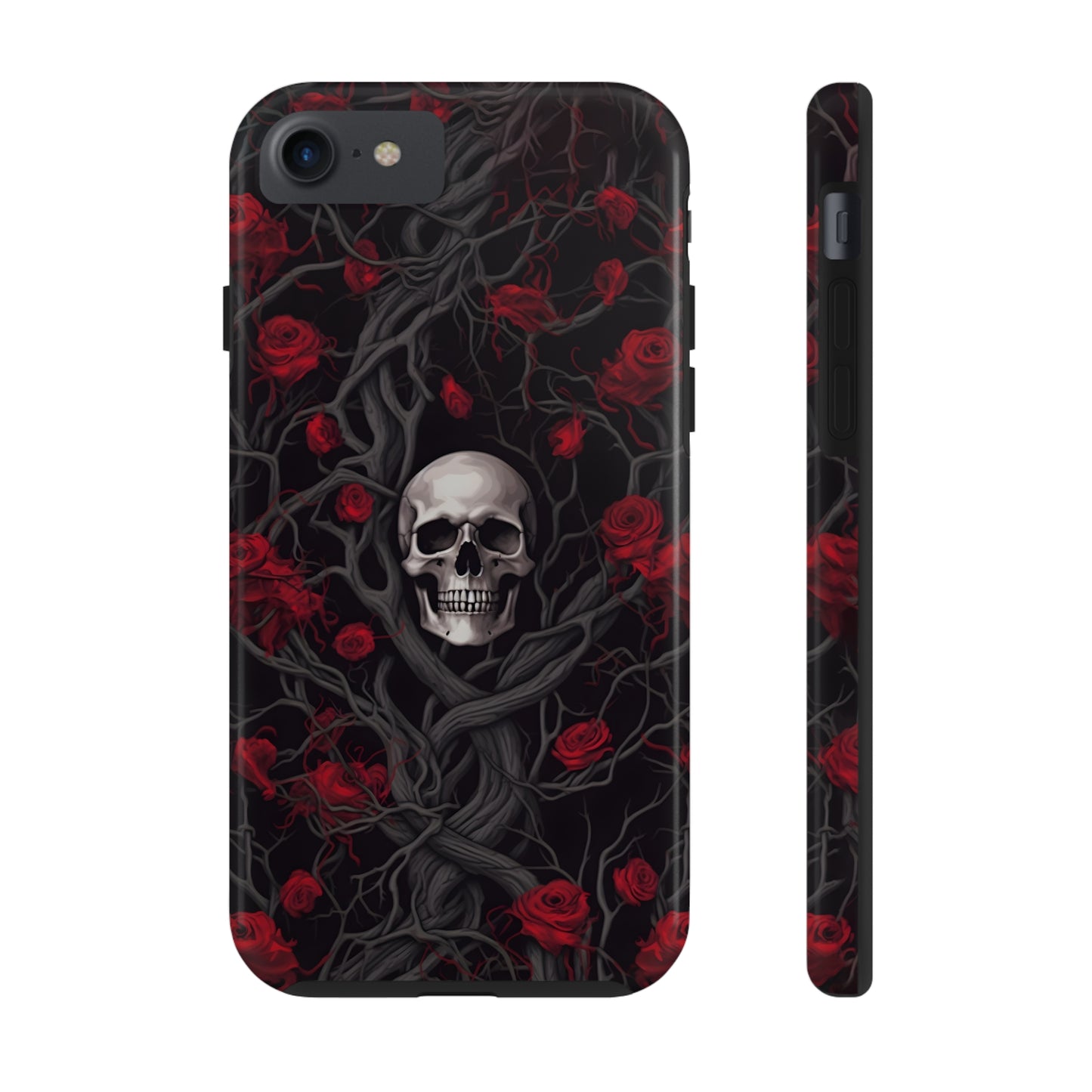 Skull and Roses - Tough iPhone Cases