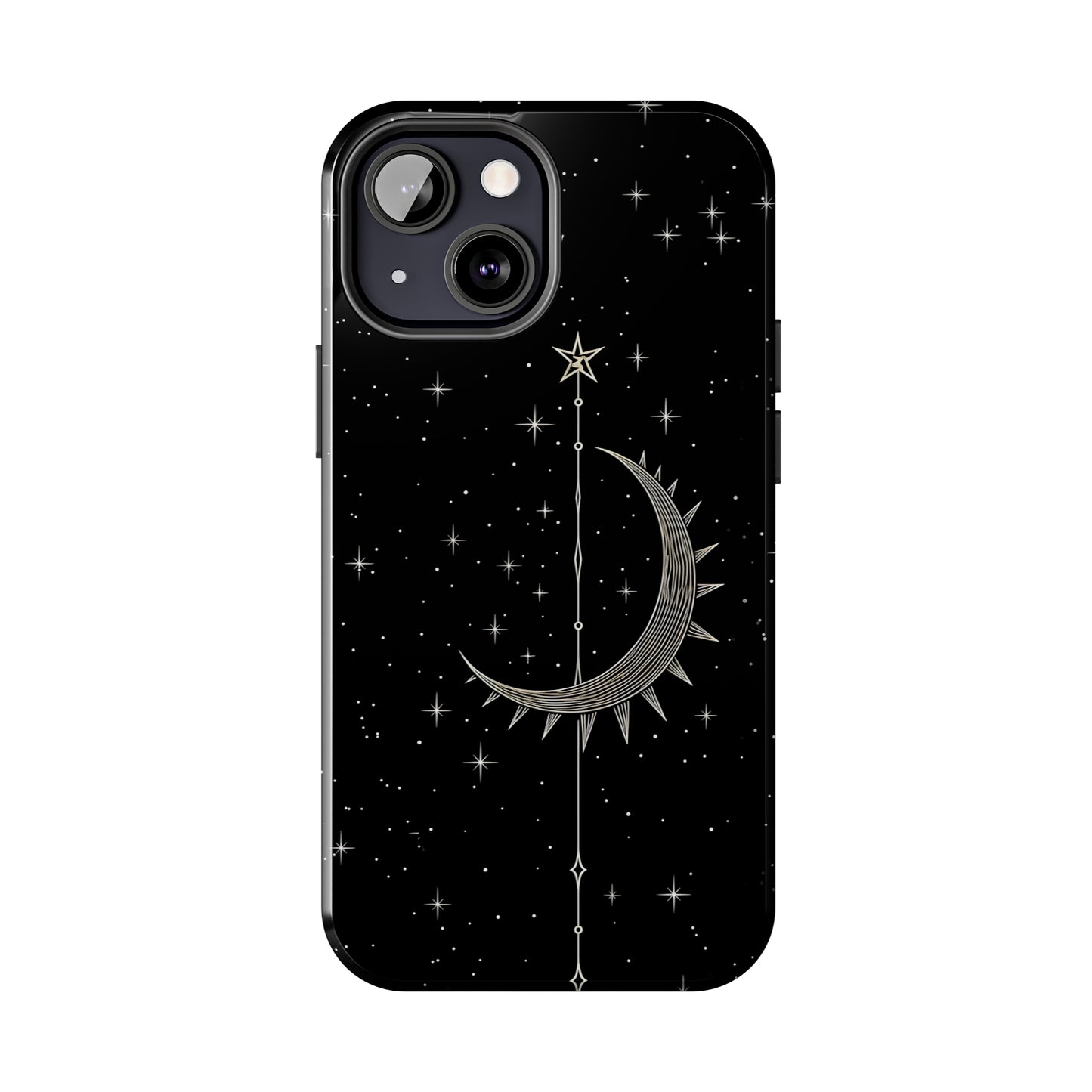 Gothic Crescent Moon - Protective iPhone Cases