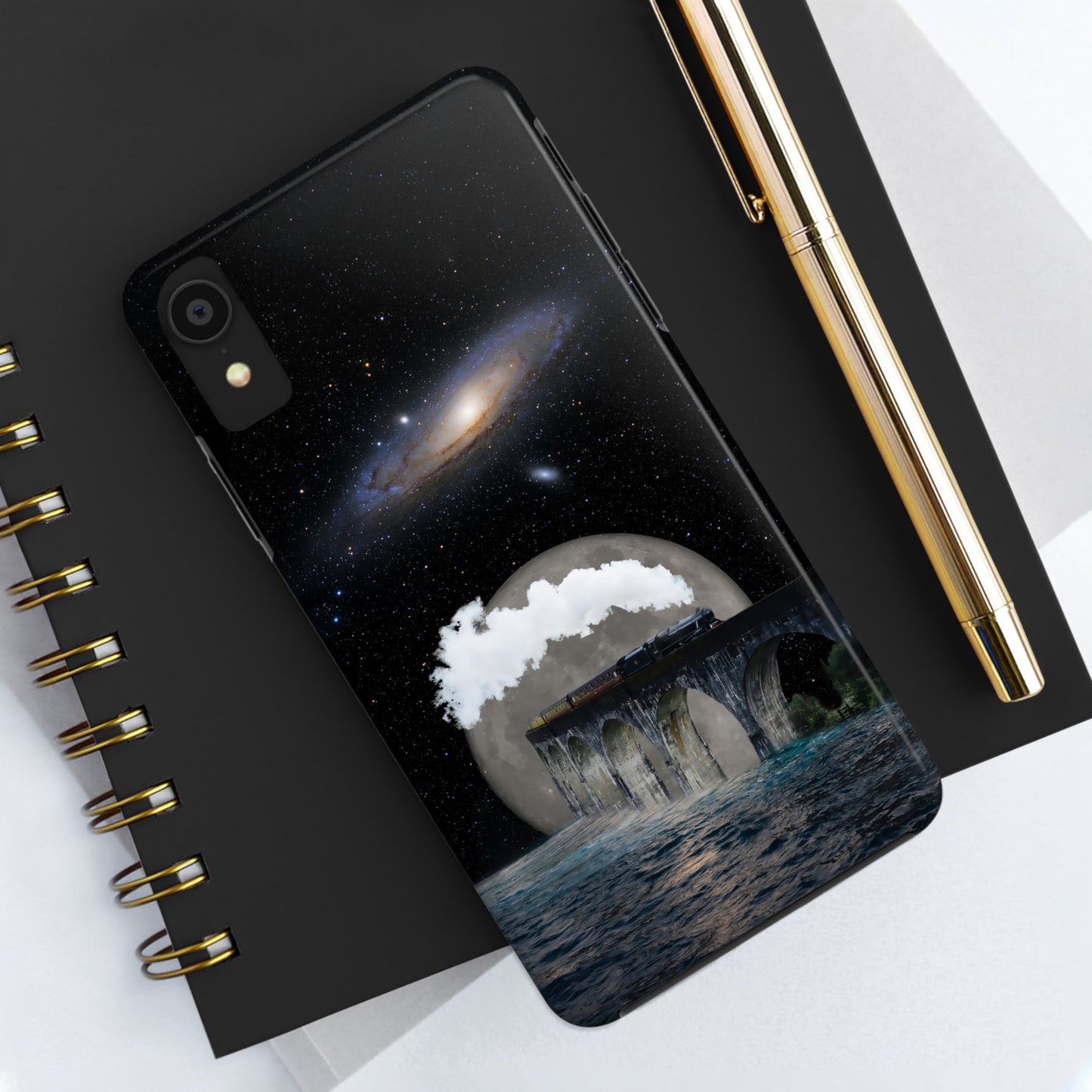 Protective iPhone Cases - Space Collage Art by Tegusuk