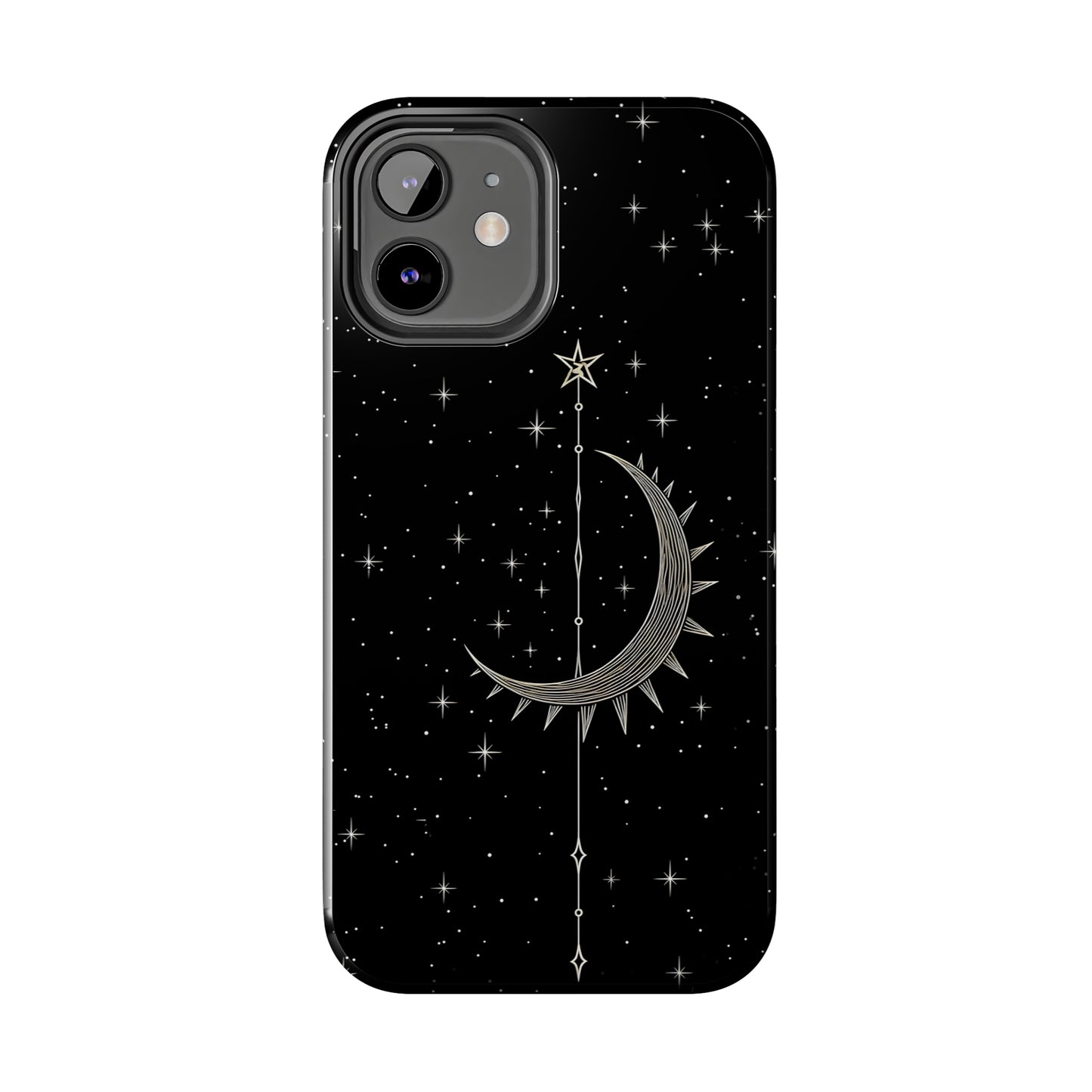 Gothic Crescent Moon - Protective iPhone Cases