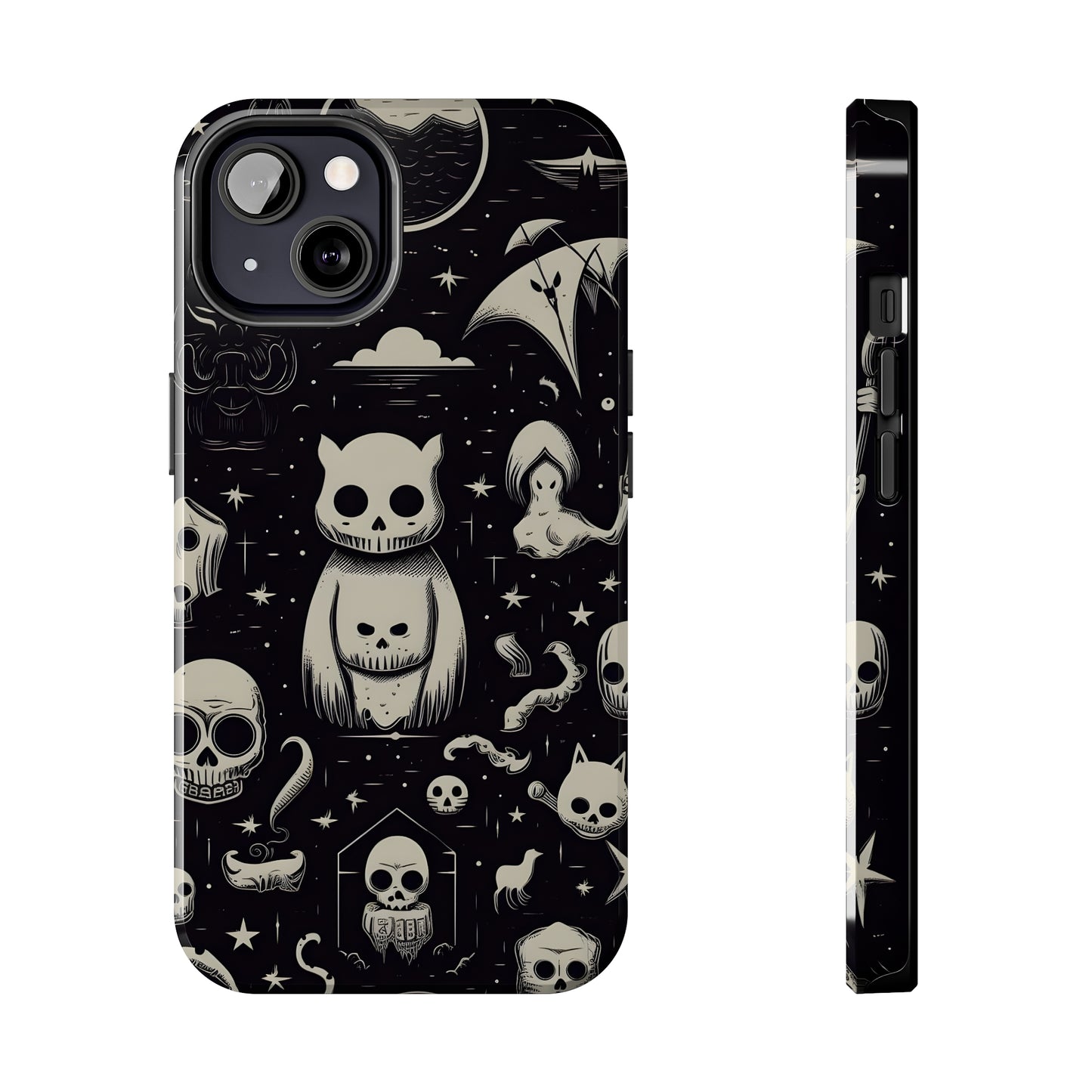 Spooky Skull Patterns - Protective iPhone Cases
