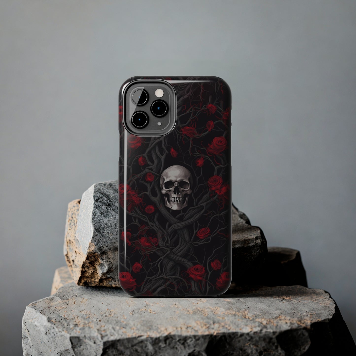Skull and Roses - Tough iPhone Cases