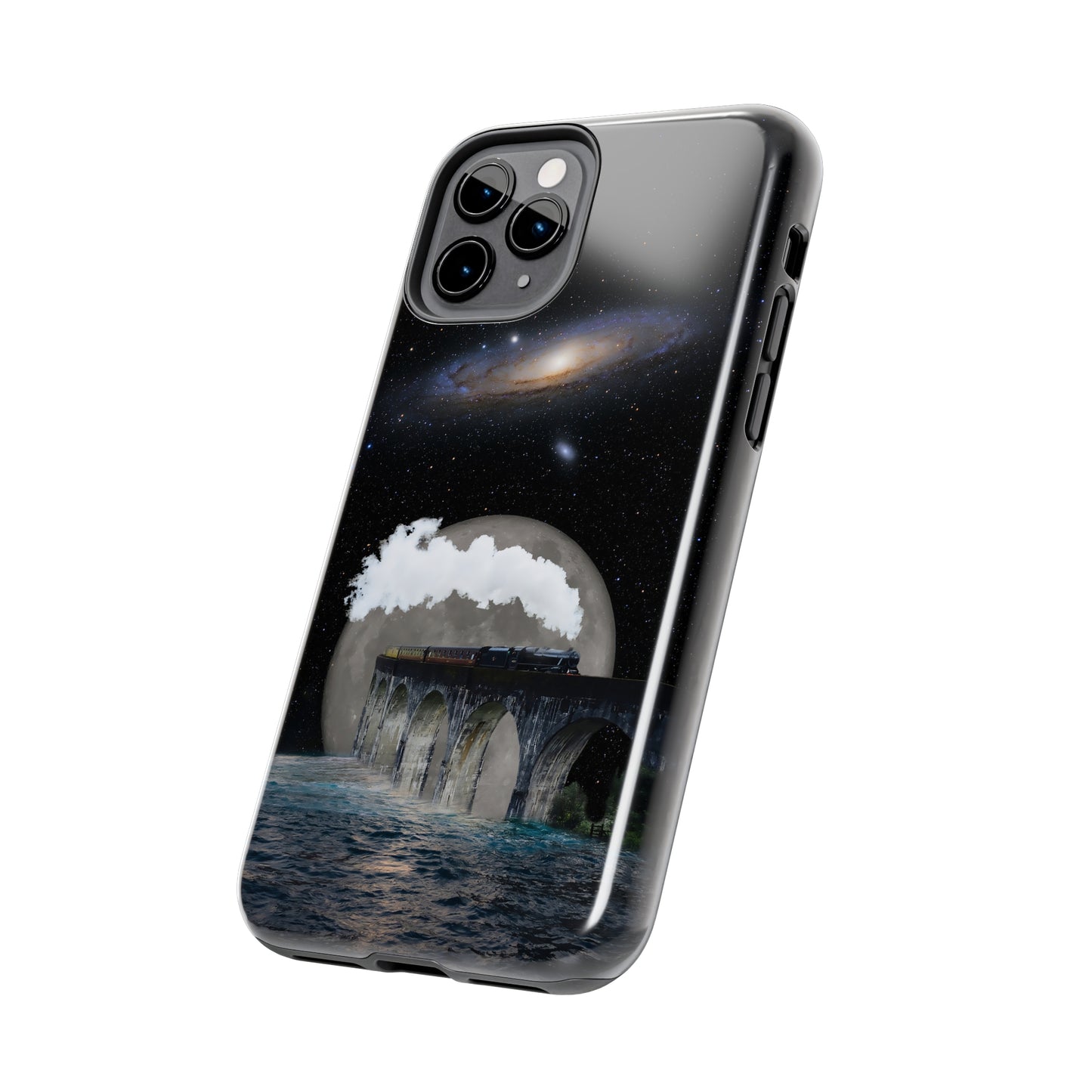 Protective iPhone Cases - Space Collage Art by Tegusuk