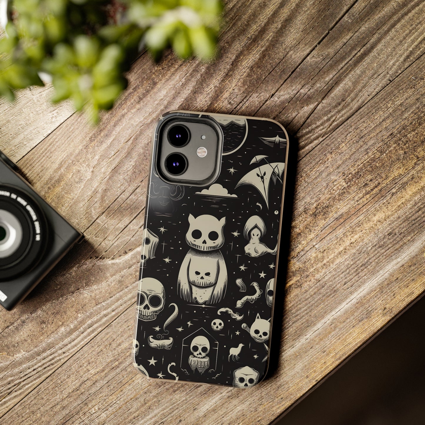 Spooky Skull Patterns - Protective iPhone Cases
