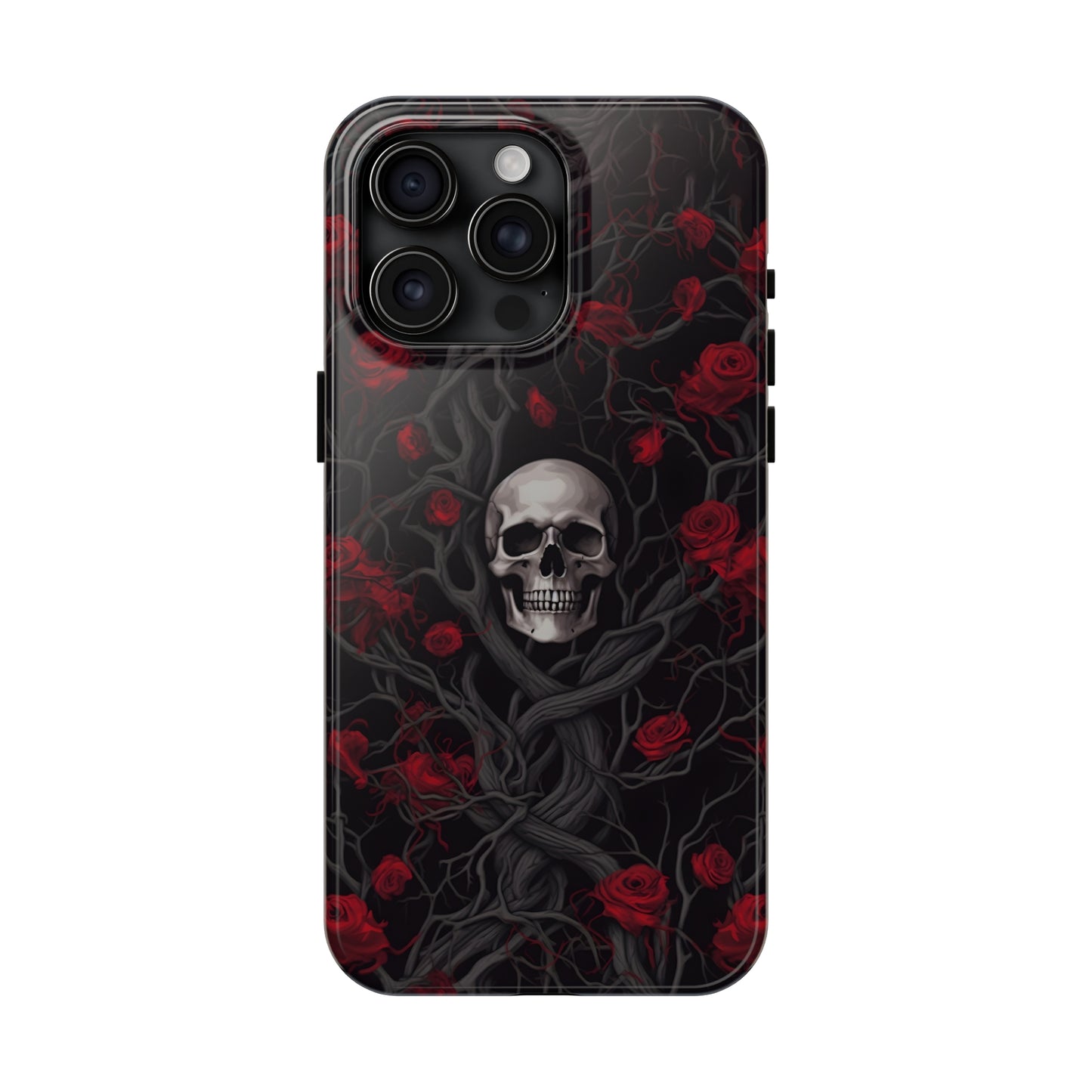 Skull and Roses - Tough iPhone Cases