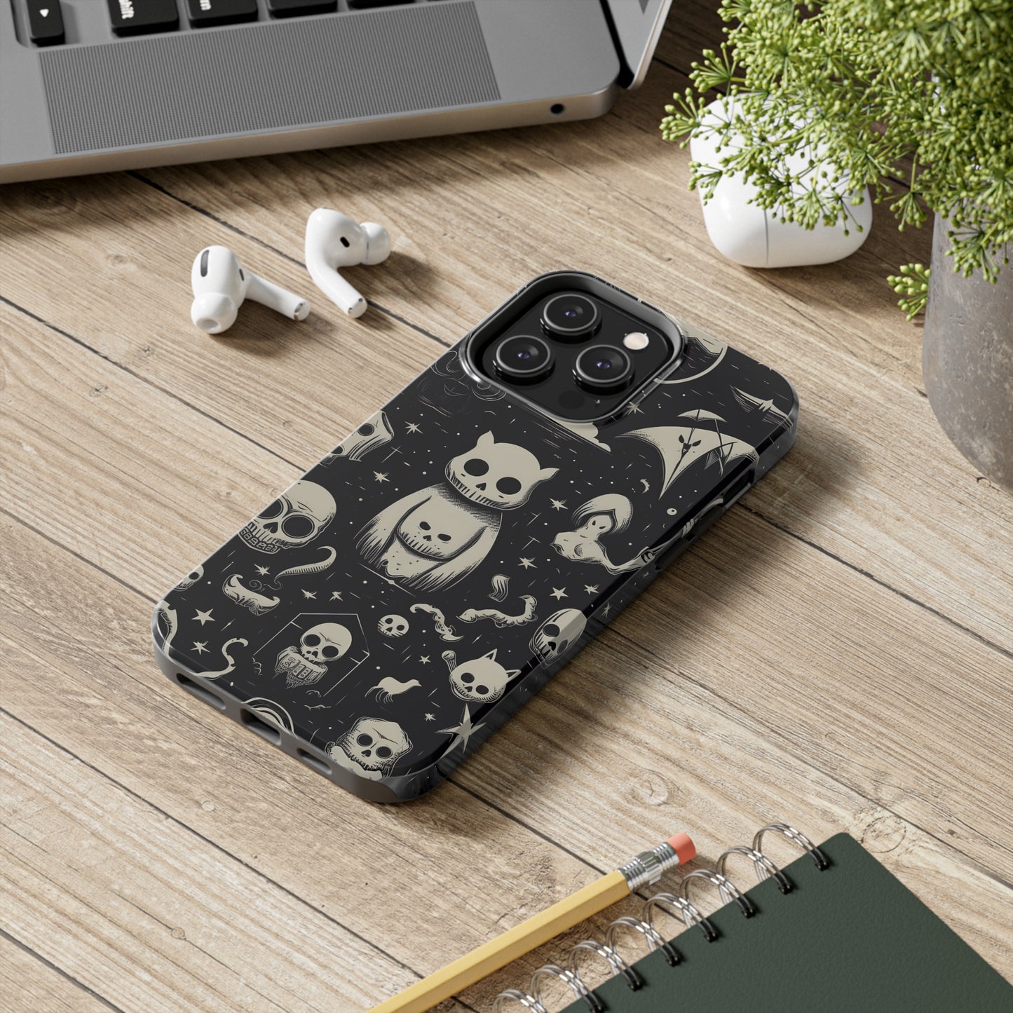 Spooky Skull Patterns - Protective iPhone Cases