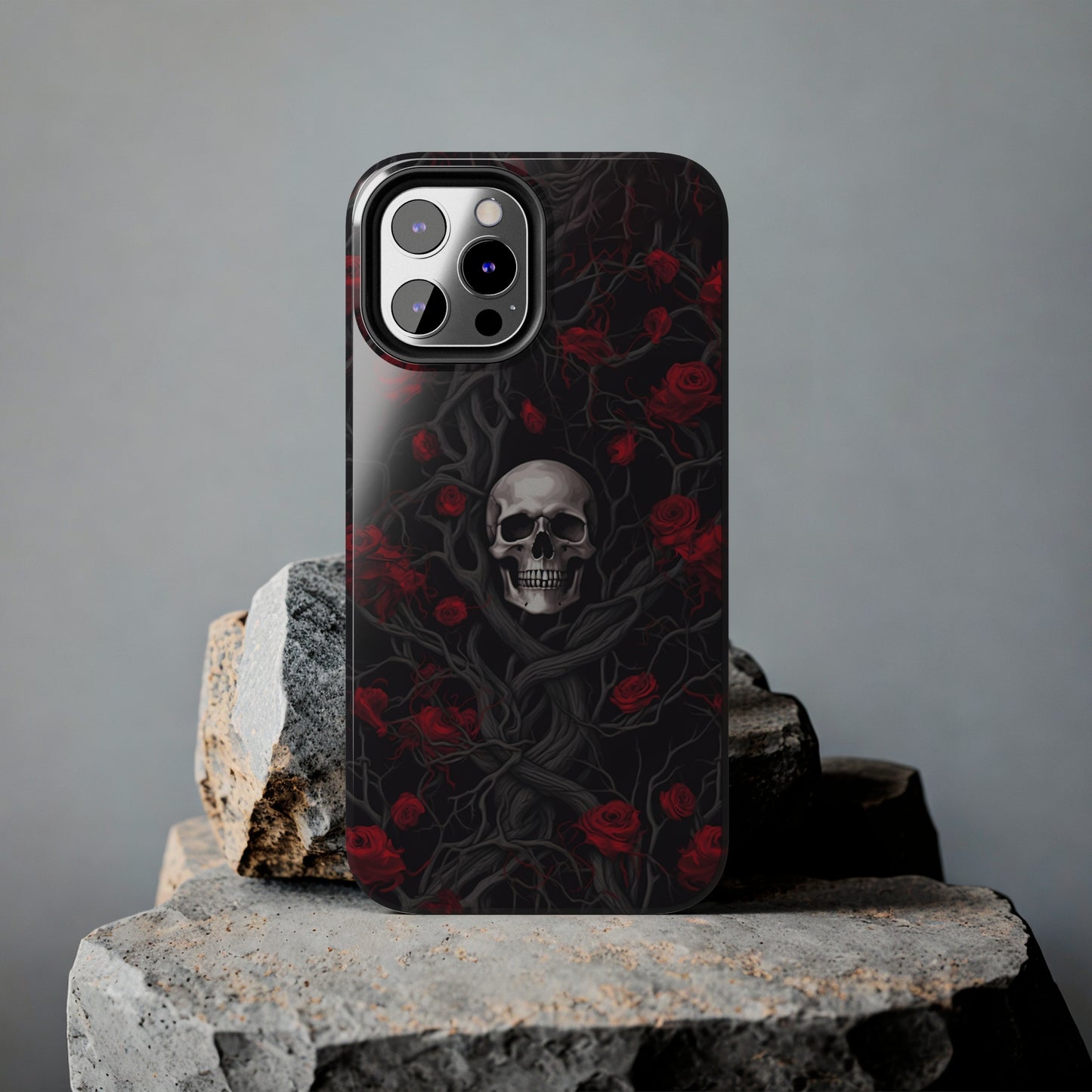 Skull and Roses - Tough iPhone Cases