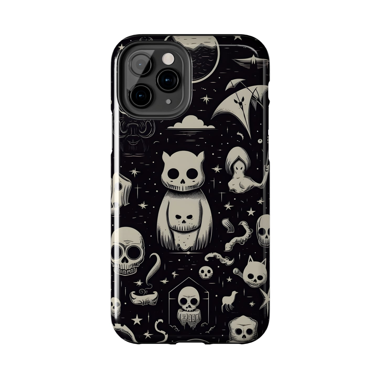 Spooky Skull Patterns - Protective iPhone Cases