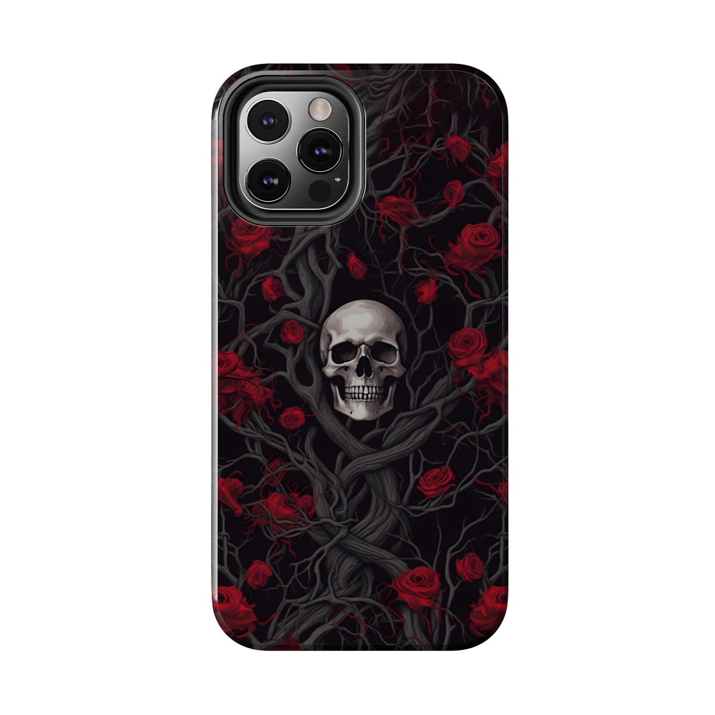 Skull and Roses - Tough iPhone Cases