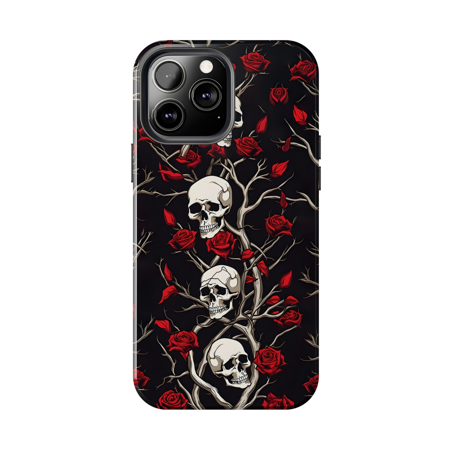 Skull and Rose - Tough iPhone Cases