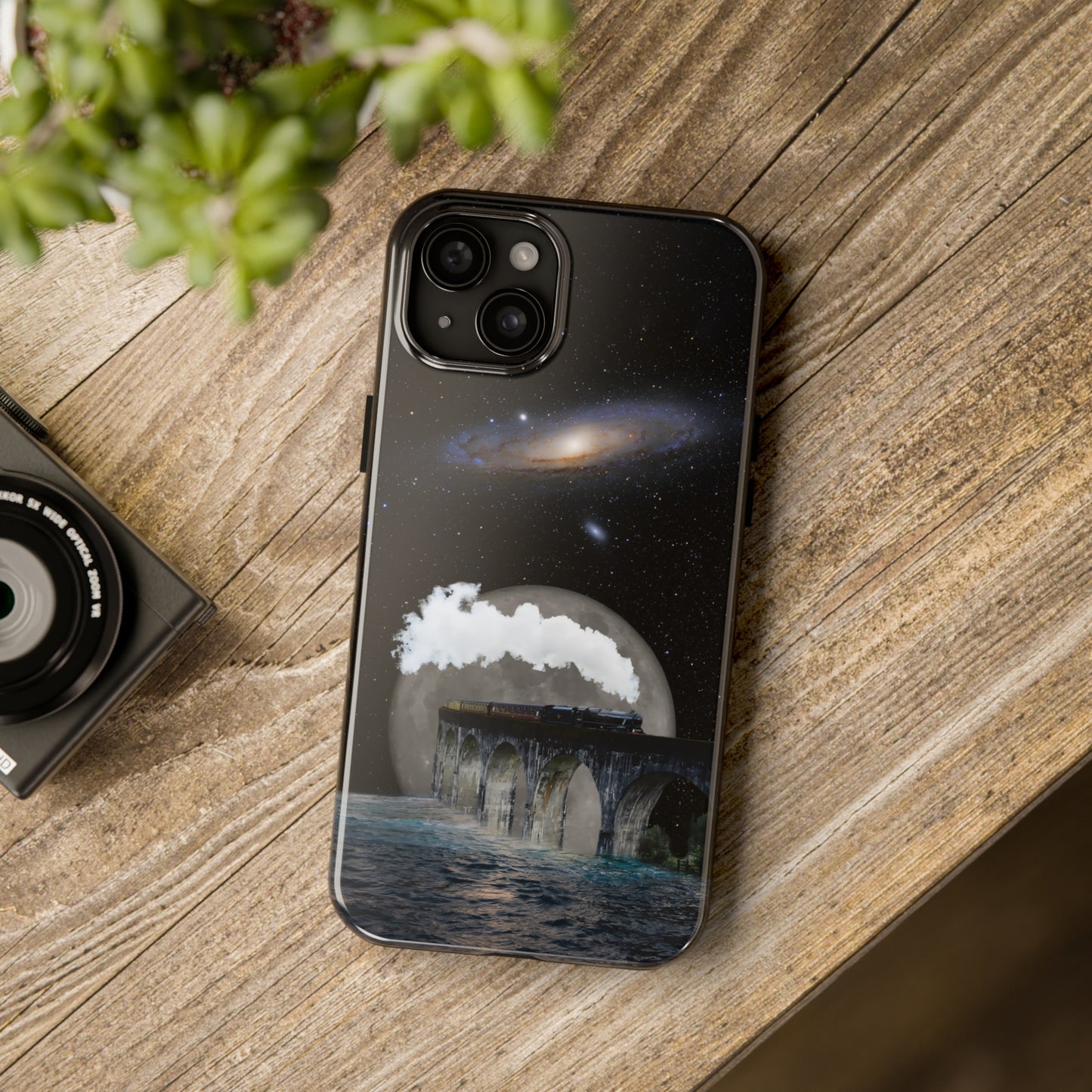 Protective iPhone Cases - Space Collage Art by Tegusuk