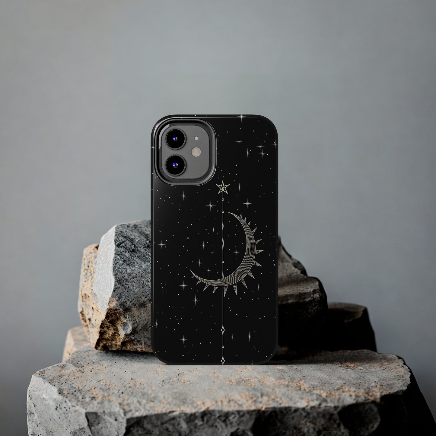 Gothic Crescent Moon - Protective iPhone Cases
