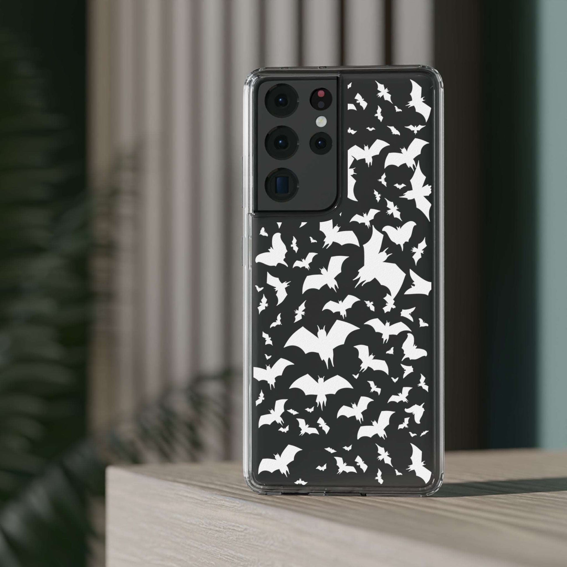 Bat Pattern - Clear Phone Cases