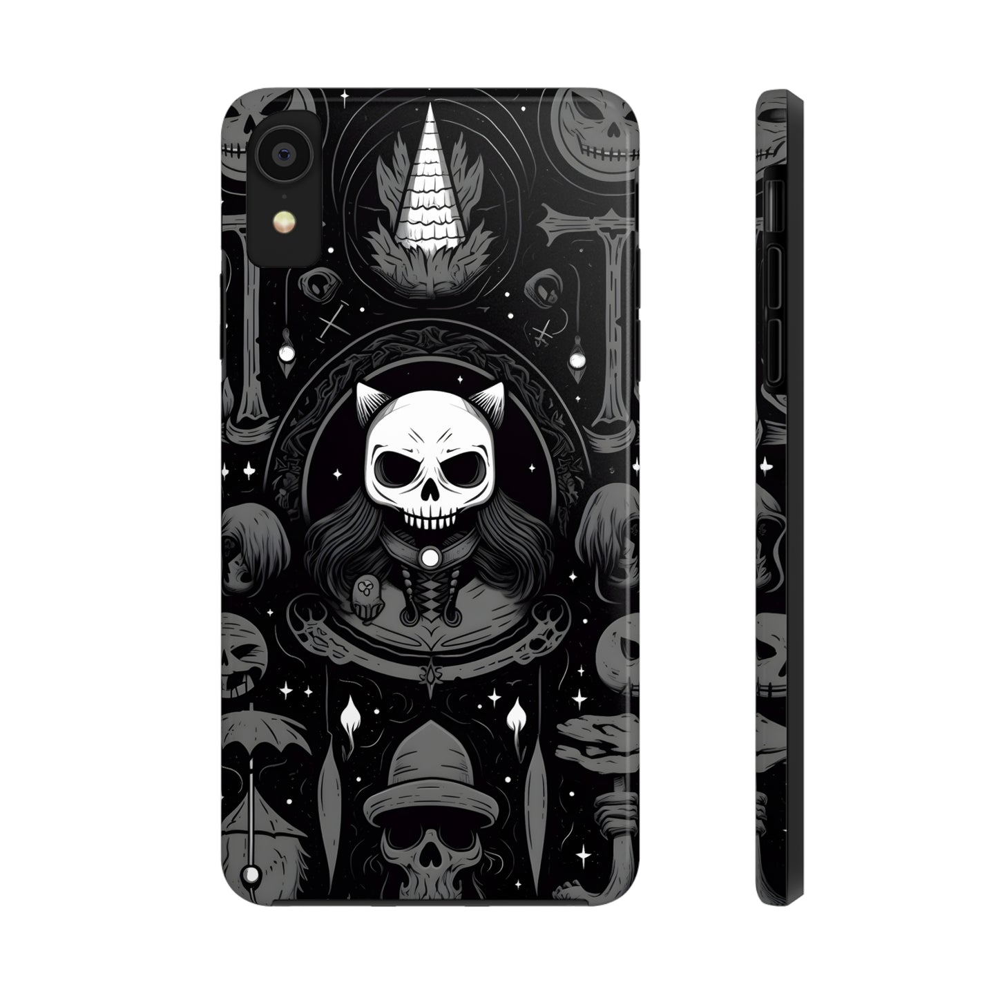 Spooky Patternal Skulls - Protective iPhone Cases