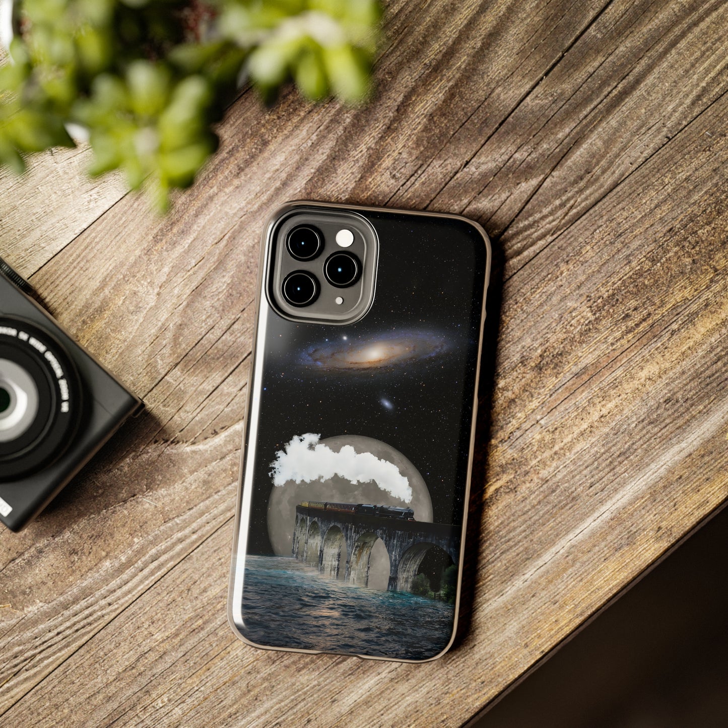 Protective iPhone Cases - Space Collage Art by Tegusuk