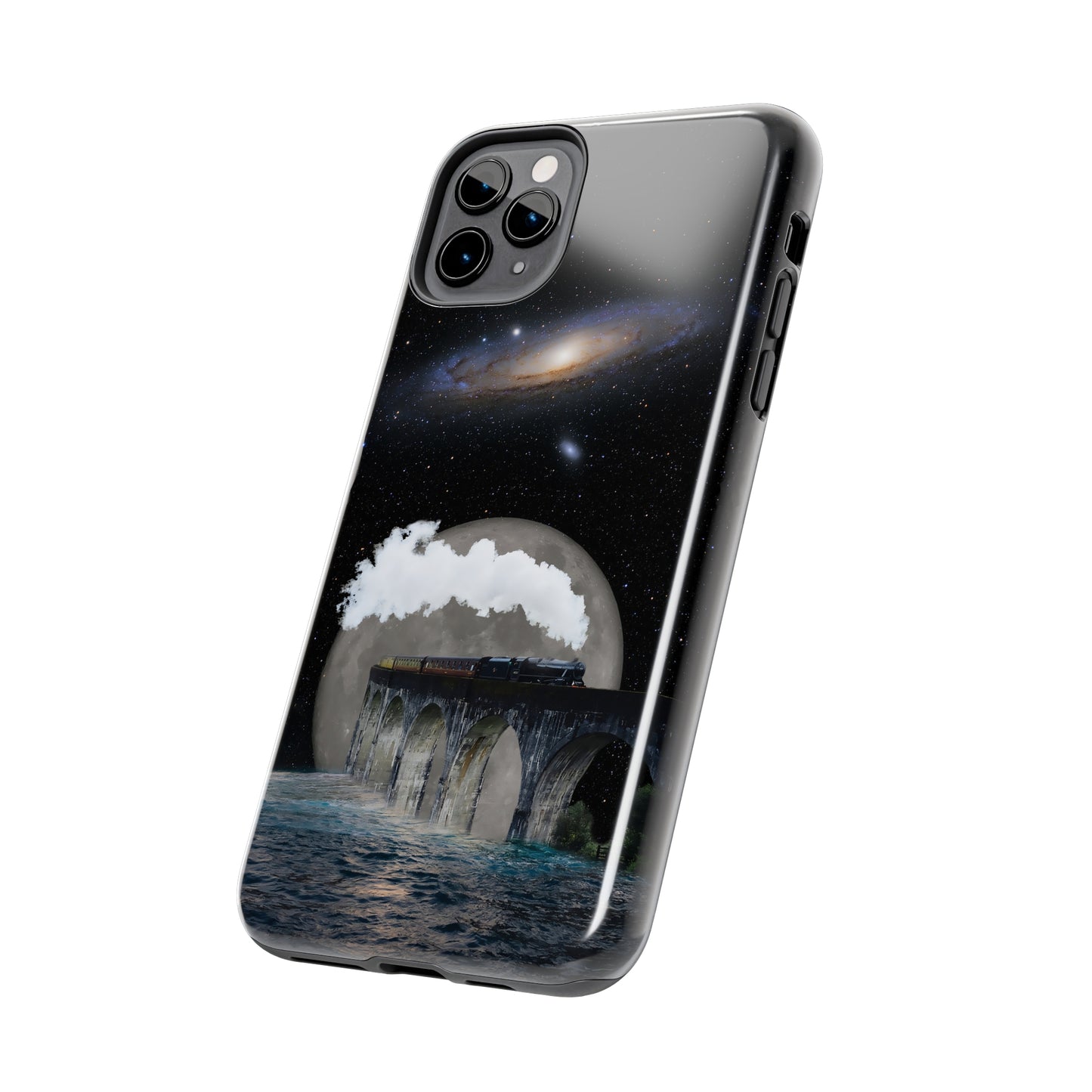 Protective iPhone Cases - Space Collage Art by Tegusuk