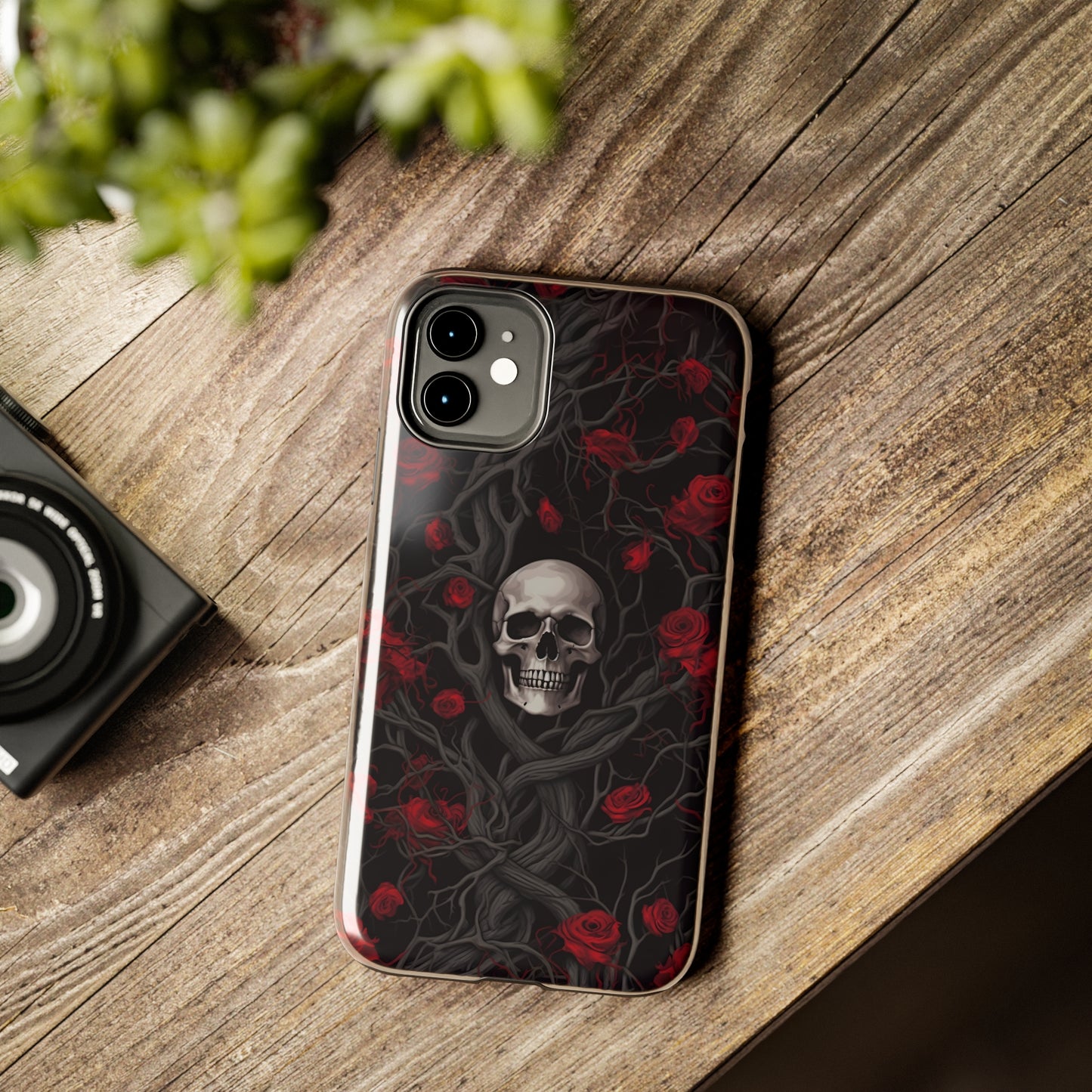 Skull and Roses - Tough iPhone Cases