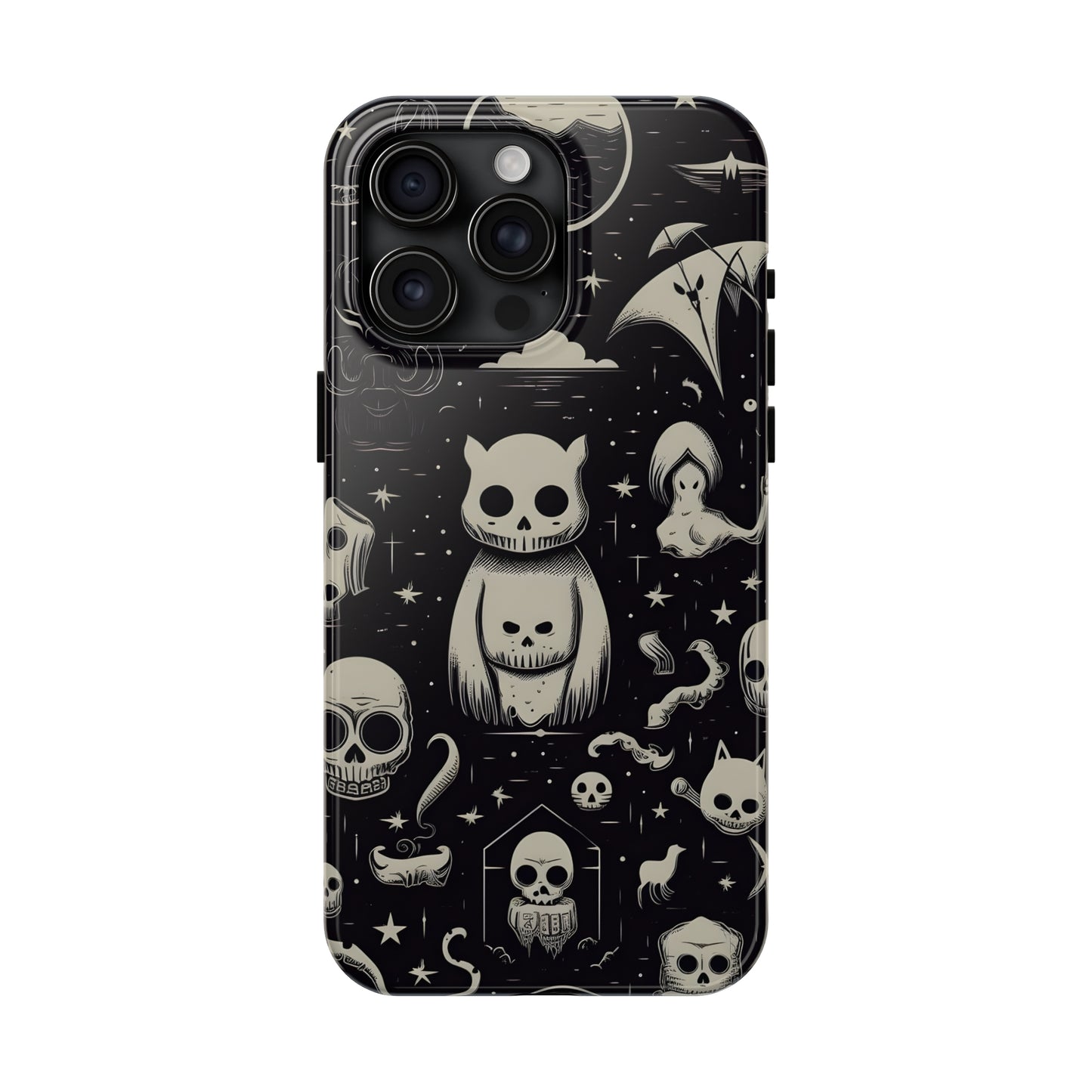 Spooky Skull Patterns - Protective iPhone Cases