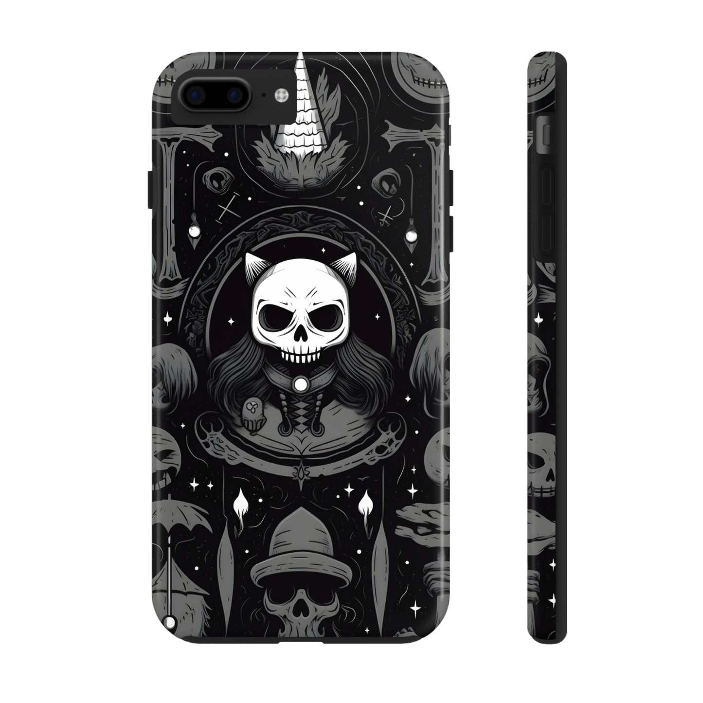 Spooky Patternal Skulls - Protective iPhone Cases