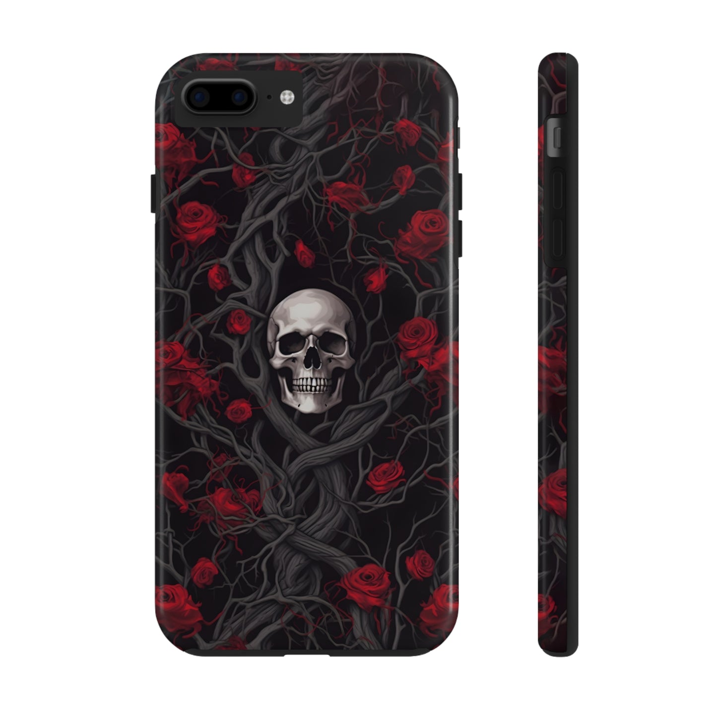 Skull and Roses - Tough iPhone Cases
