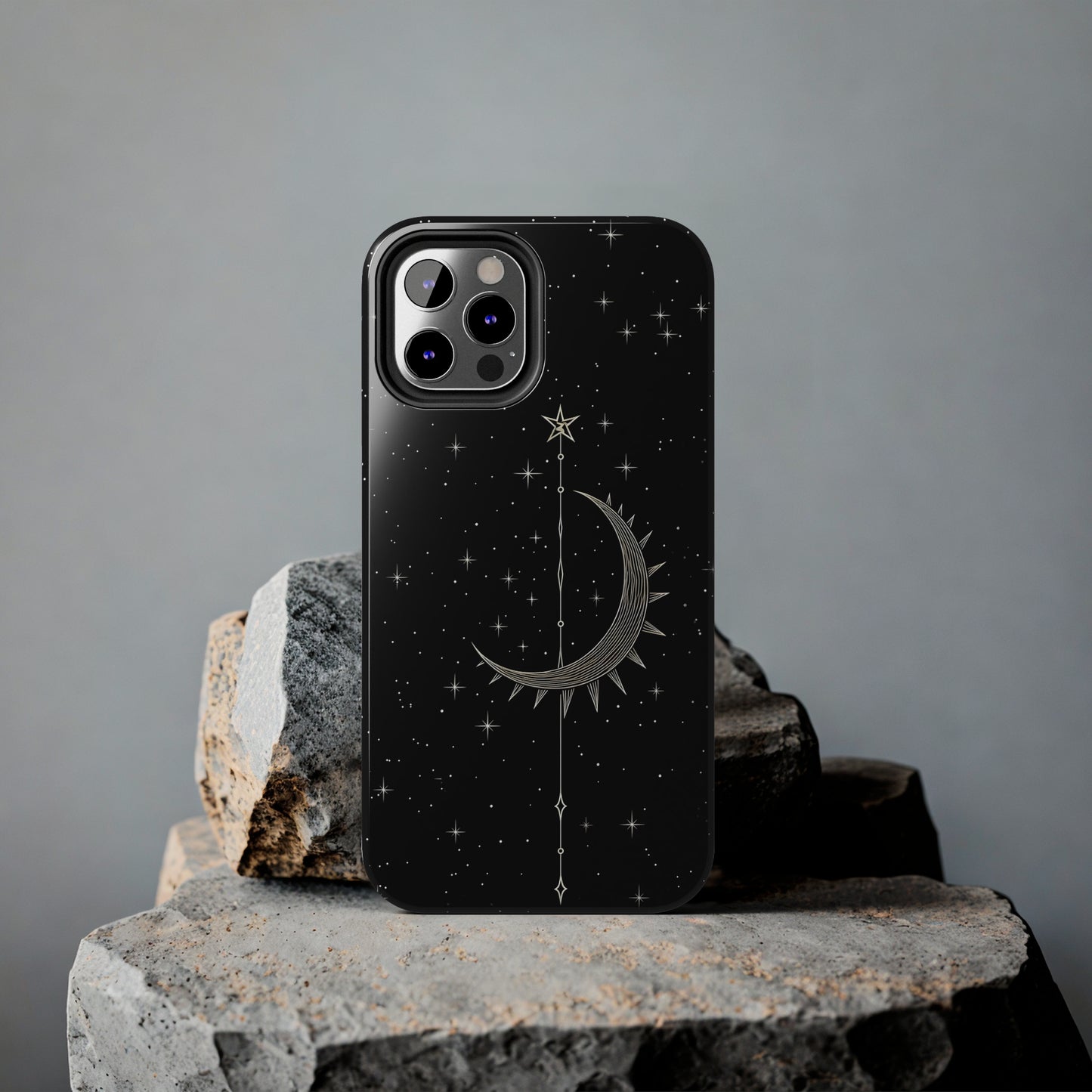 Gothic Crescent Moon - Protective iPhone Cases