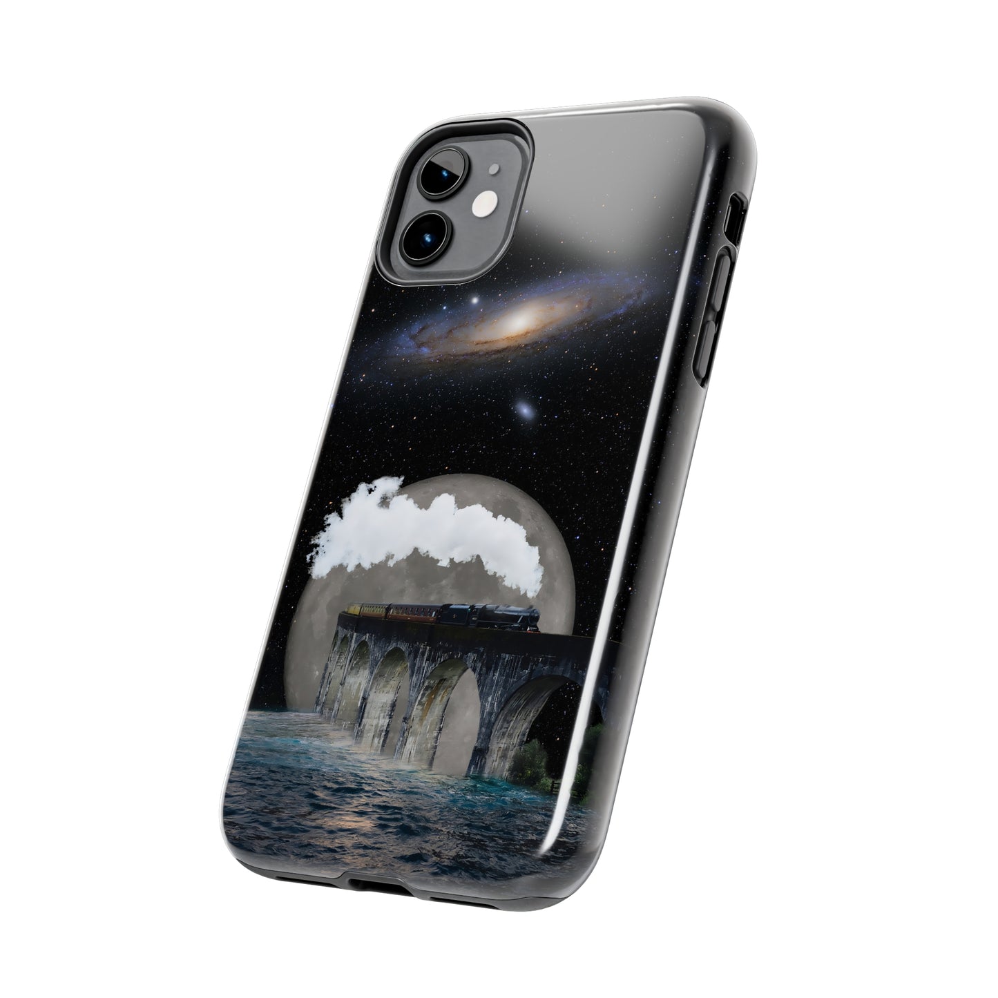 Protective iPhone Cases - Space Collage Art by Tegusuk
