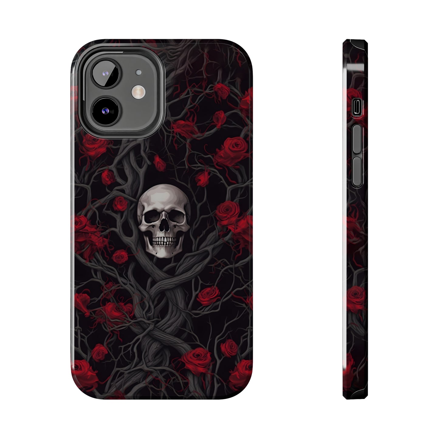 Skull and Roses - Tough iPhone Cases